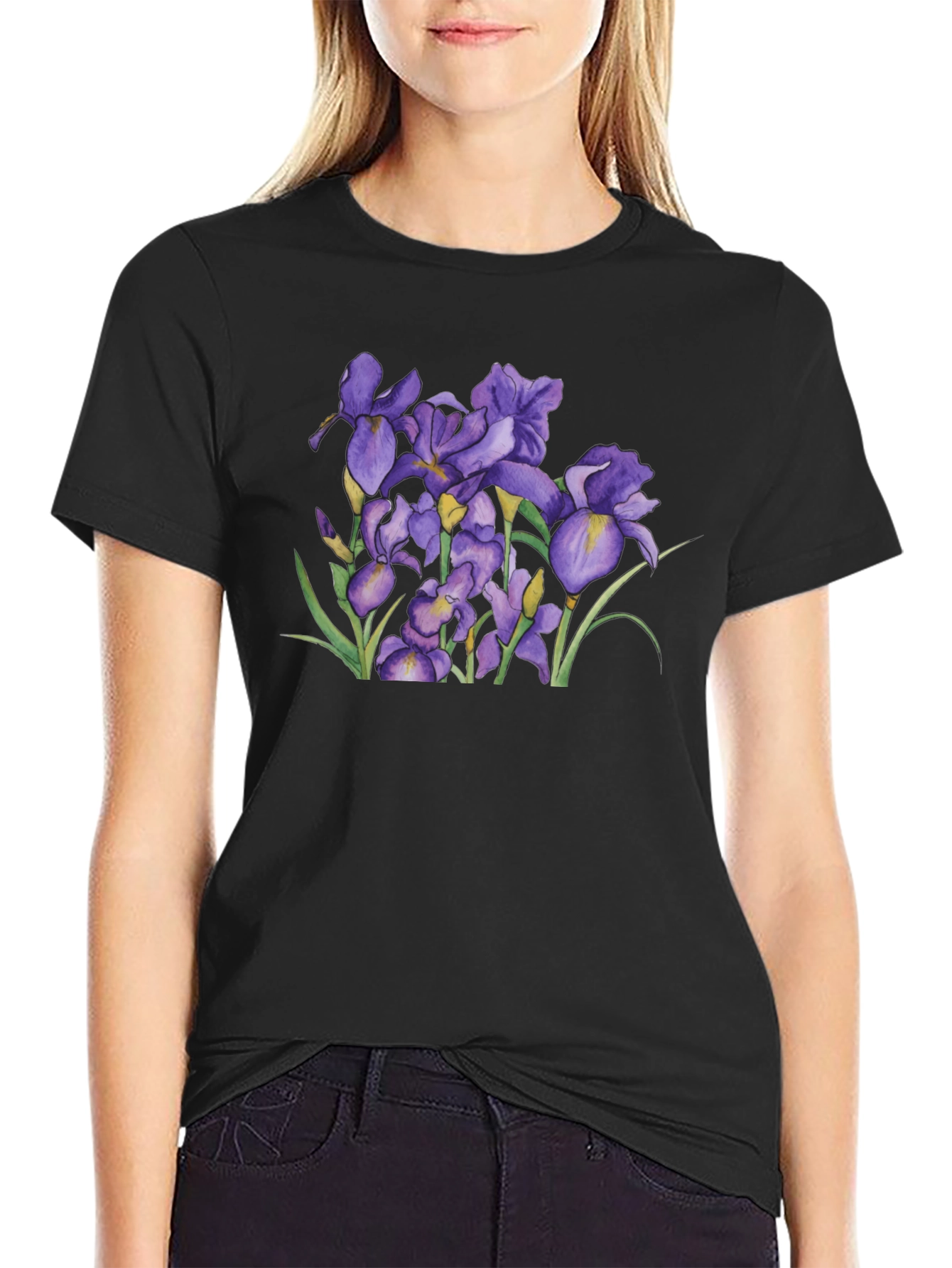 Floral Iris Graphic T-Shirt
