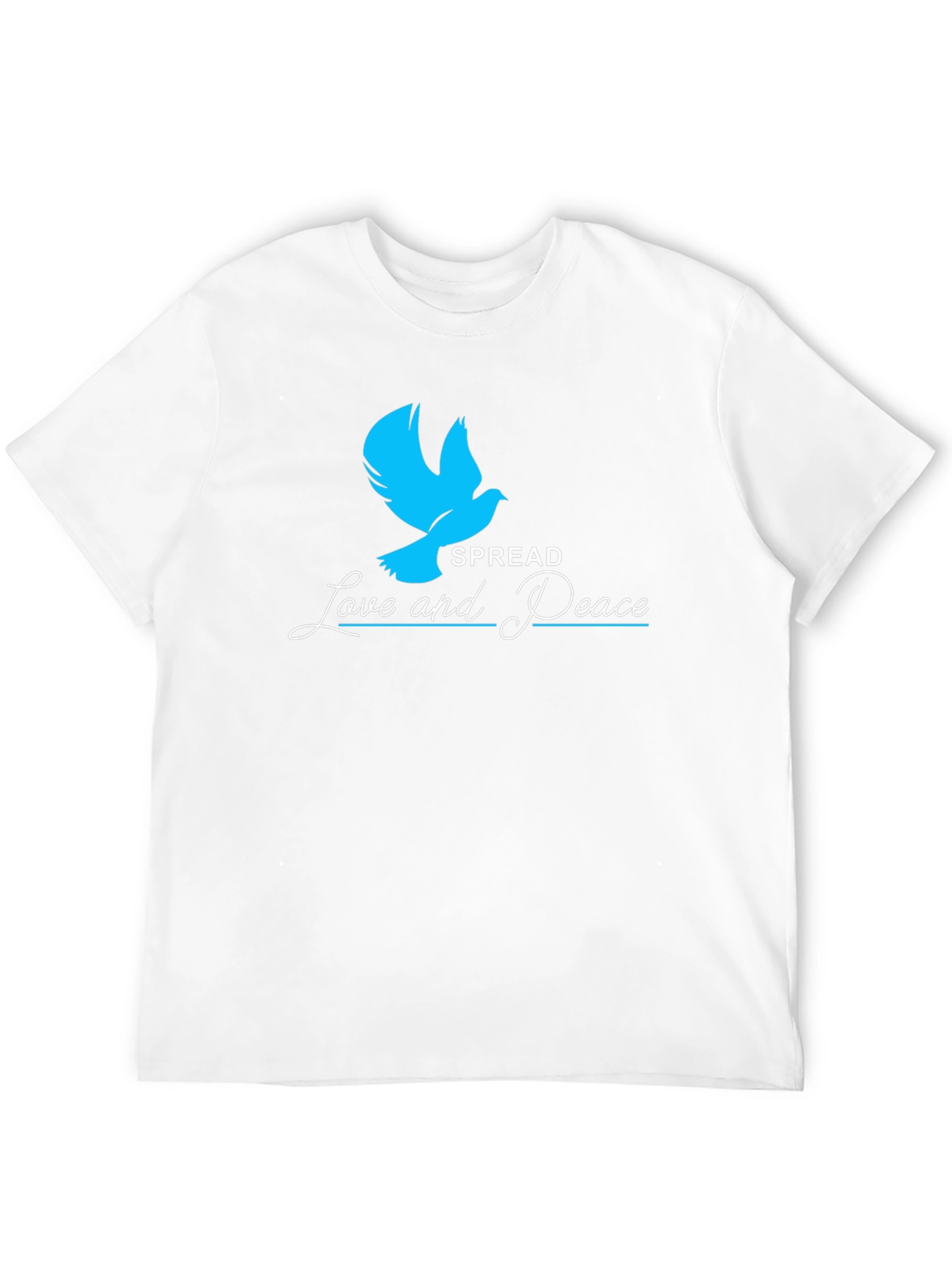 Spread Love and Peace T-Shirt - Dove Graphic Tee