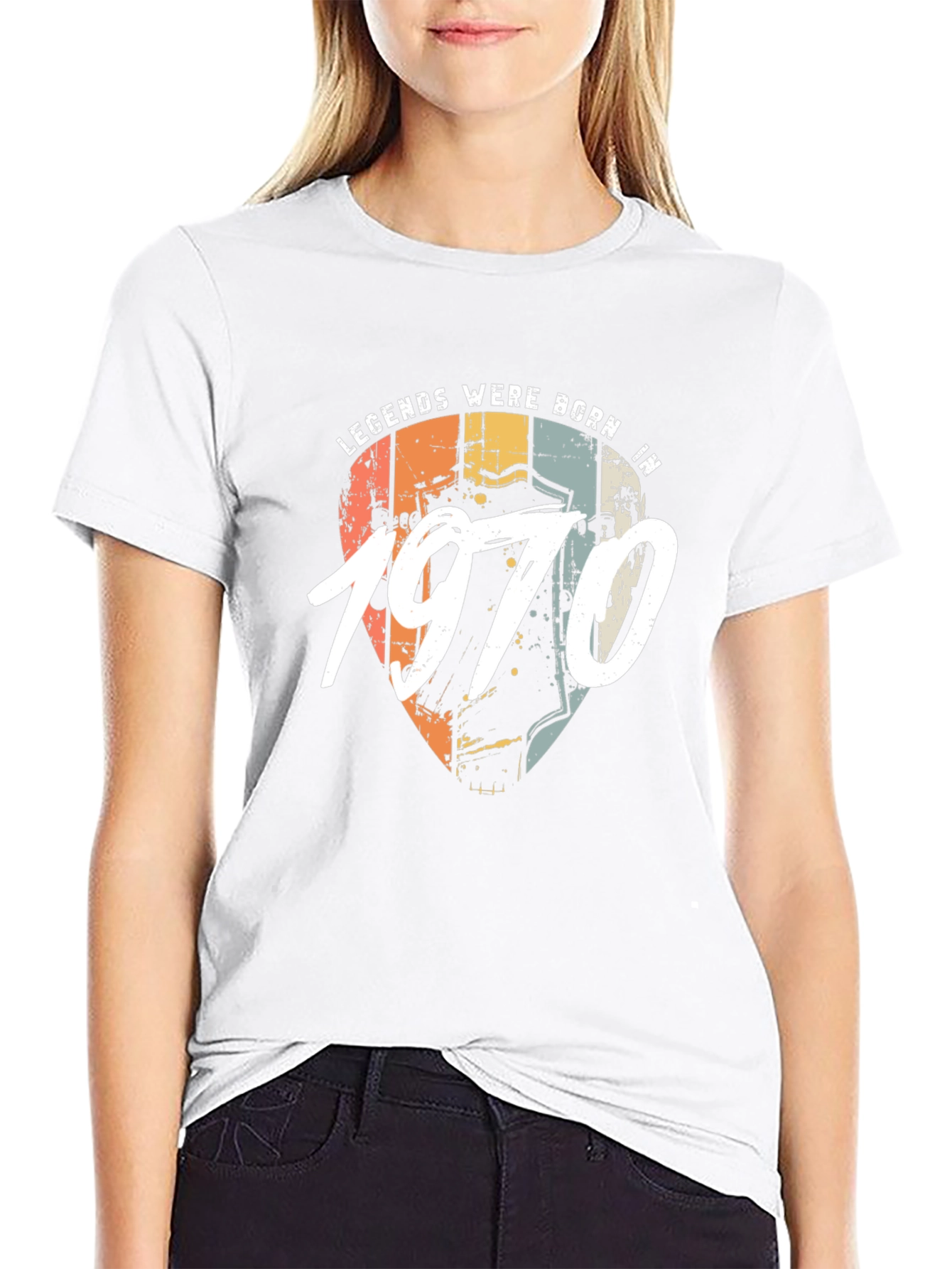 Legends Were Born In 1970 Black T-Shirt