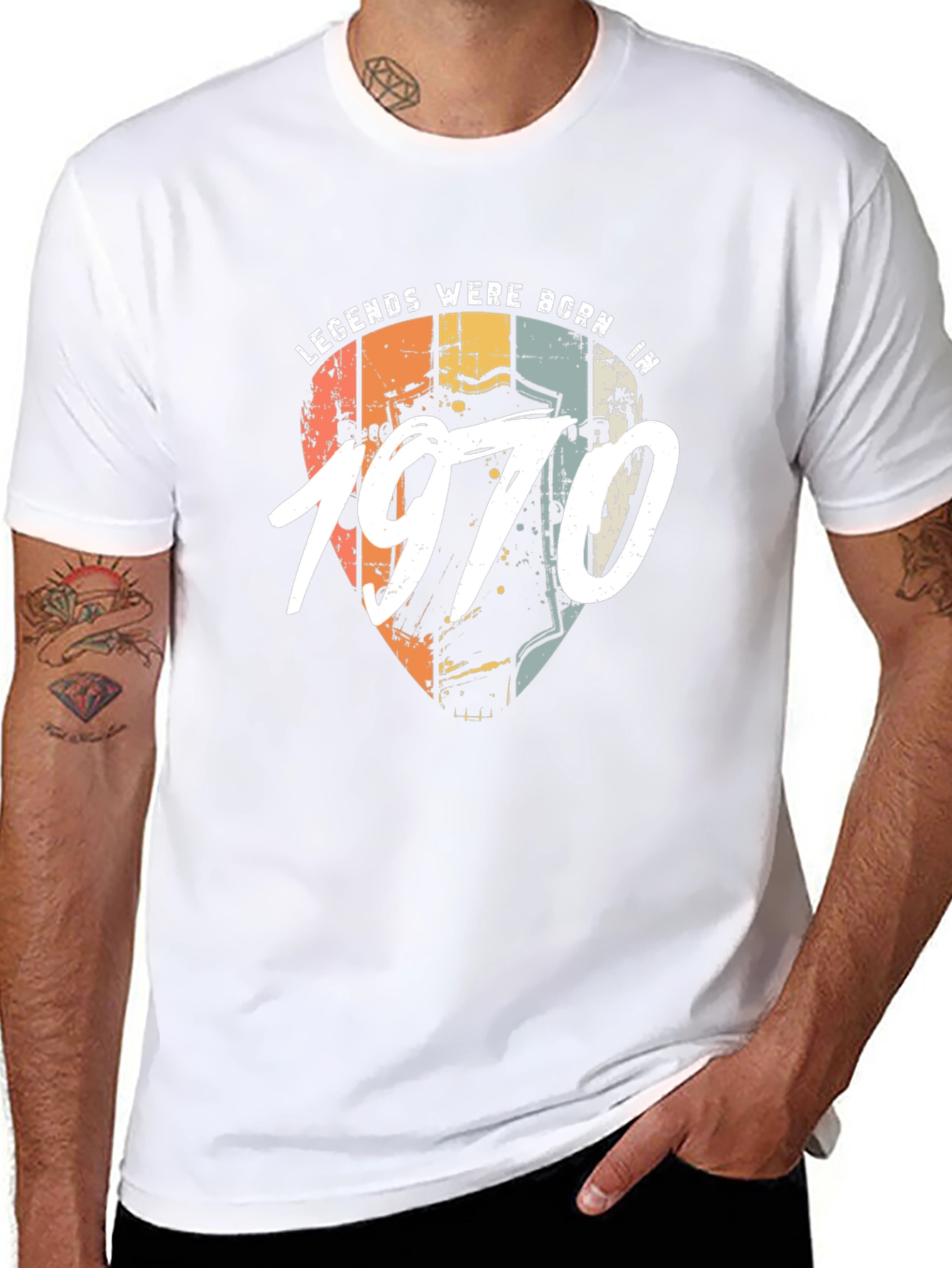 Legends Were Born In 1970 Black T-Shirt