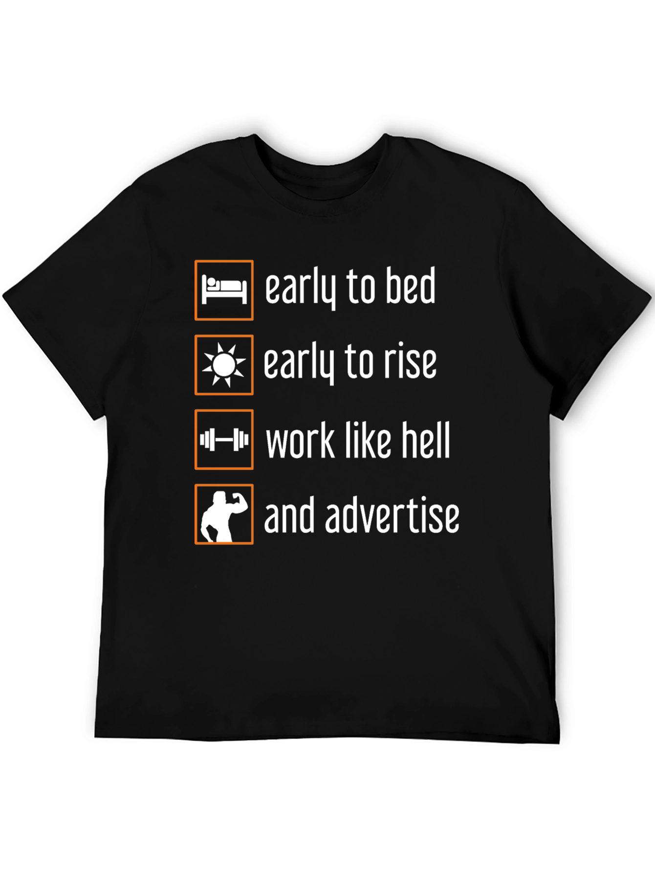 Early to Bed Fitness T-Shirt