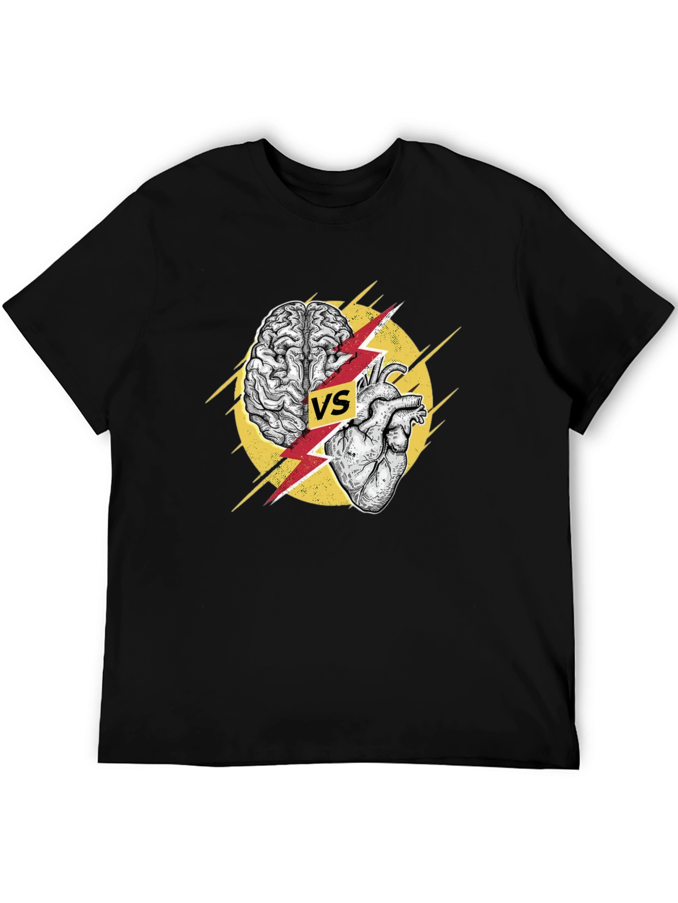 Brain vs Heart Graphic T-Shirt