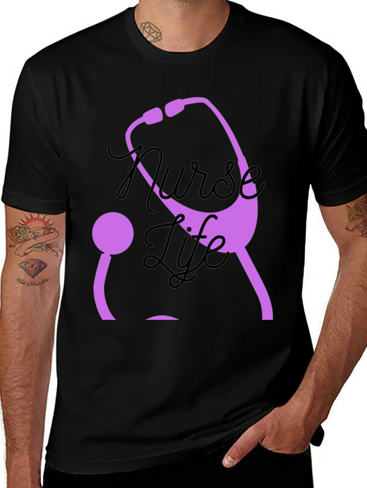 Nurse Life Stethoscope Graphic Tee