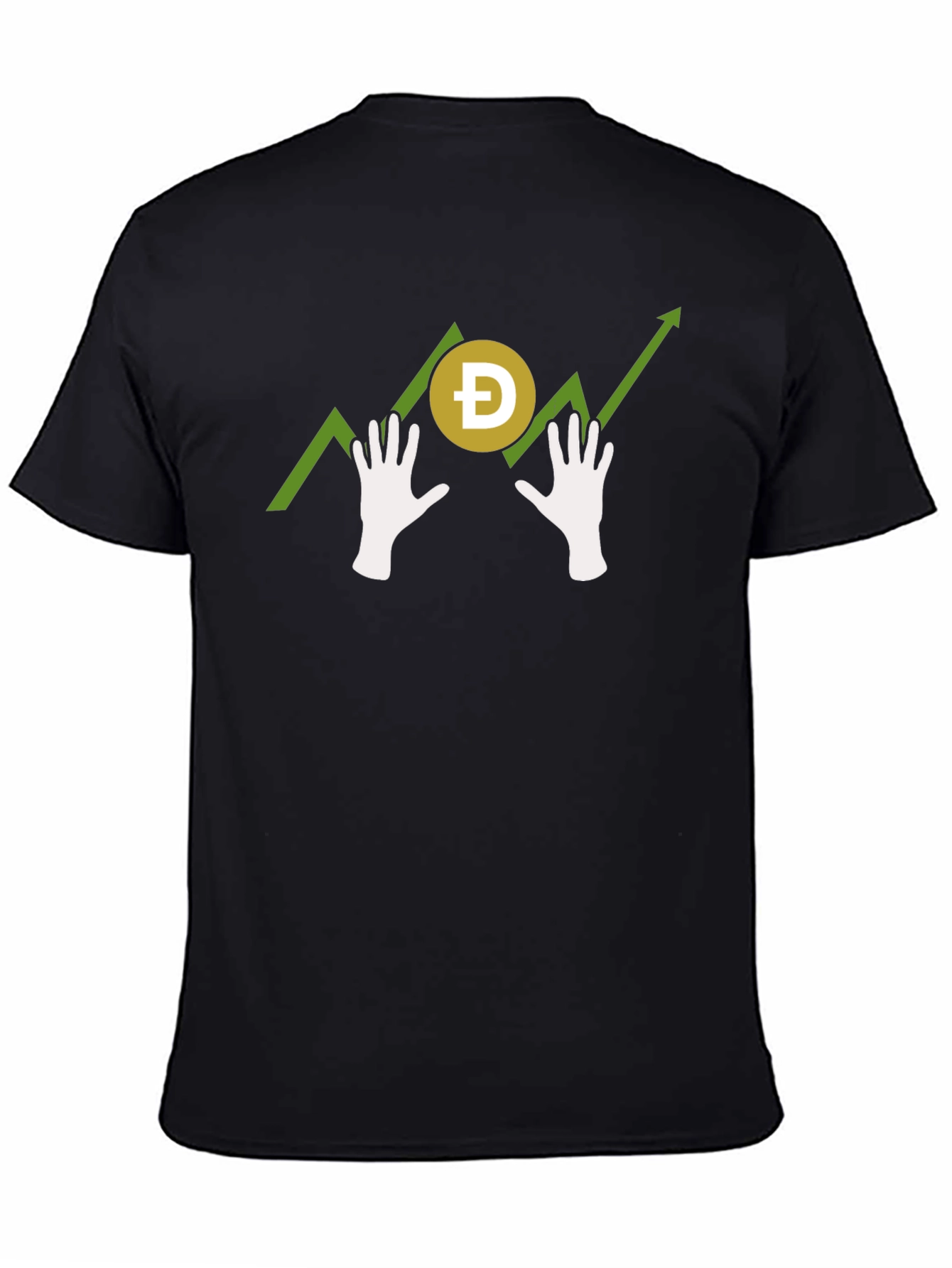 Doge Hodl Hands T-Shirt - Crypto Meme Tee