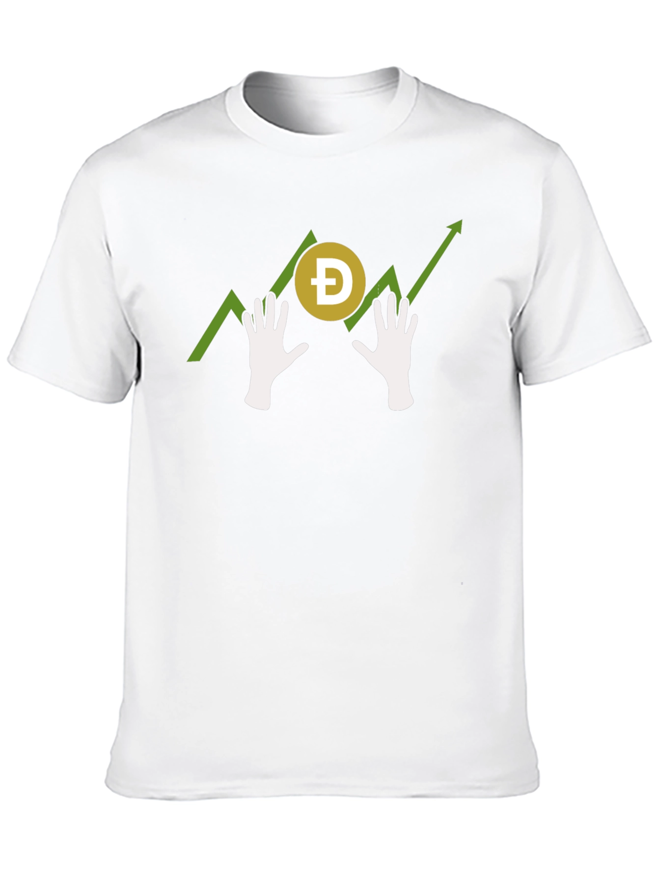 Doge Hodl Hands T-Shirt - Crypto Meme Tee