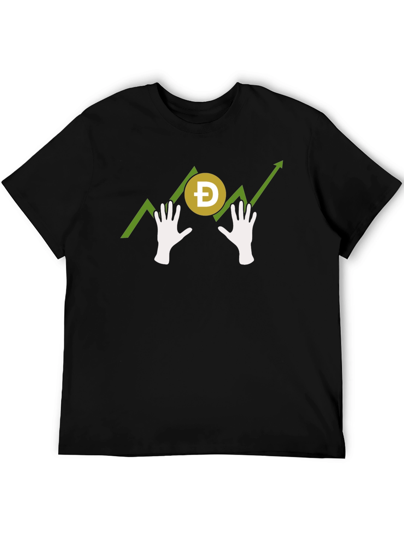 Doge Hodl Hands T-Shirt - Crypto Meme Tee