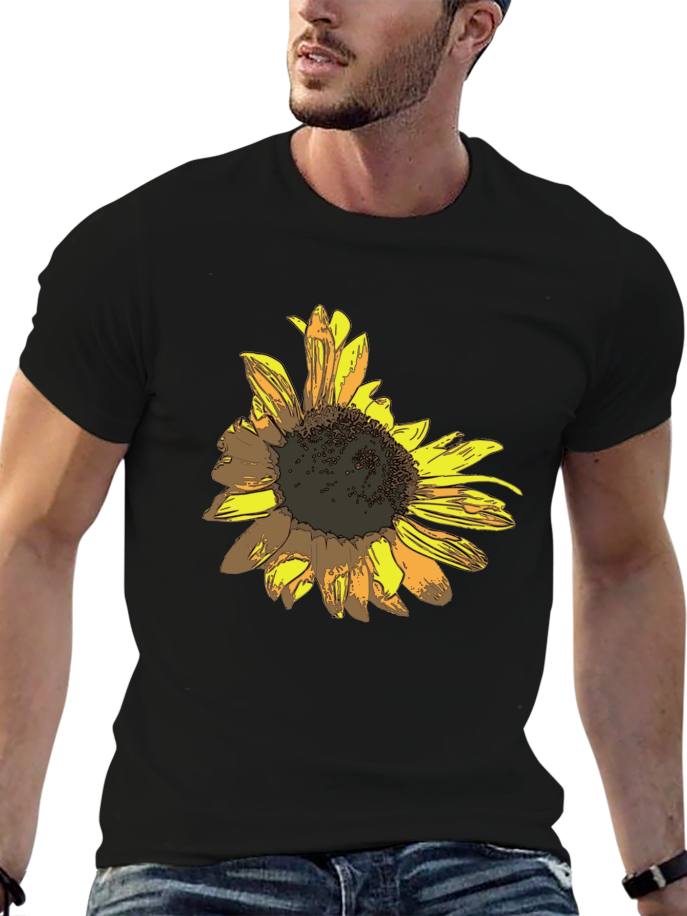Sunflower Graphic Print T-Shirt