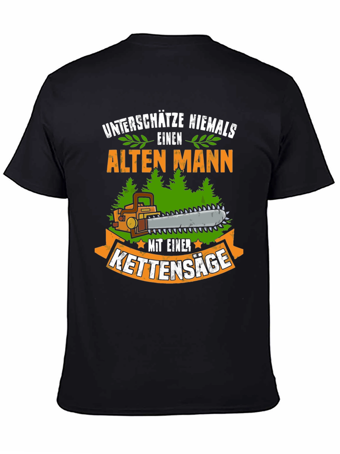 Funny German Old Man Chainsaw T-Shirt
