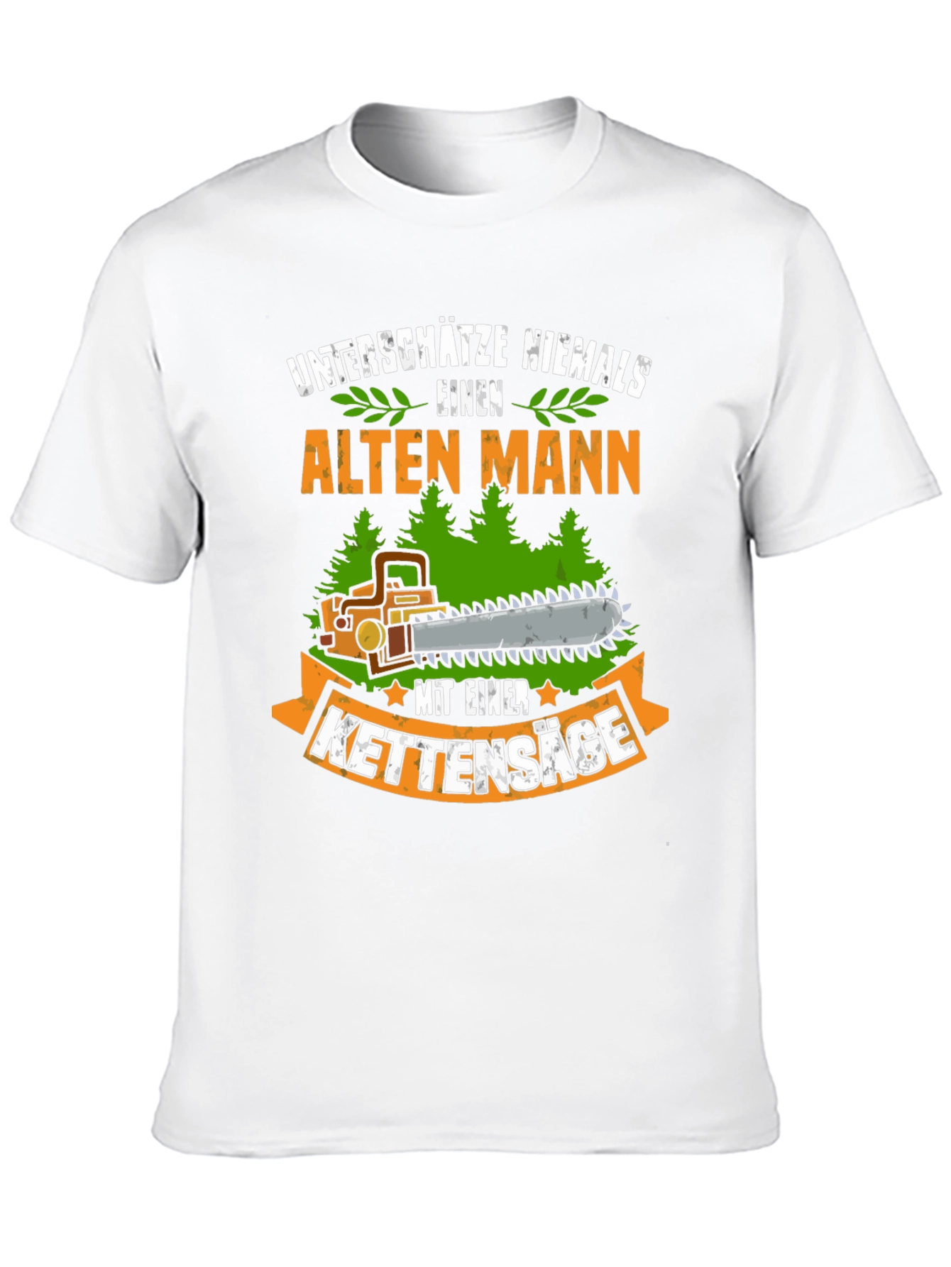 Funny German Old Man Chainsaw T-Shirt
