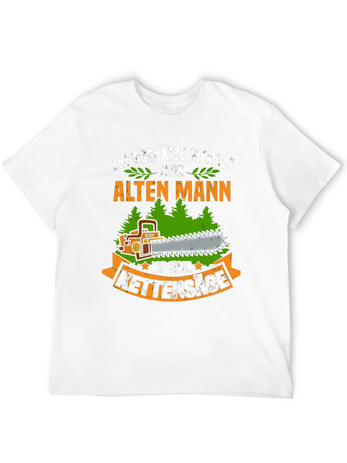 Funny German Old Man Chainsaw T-Shirt