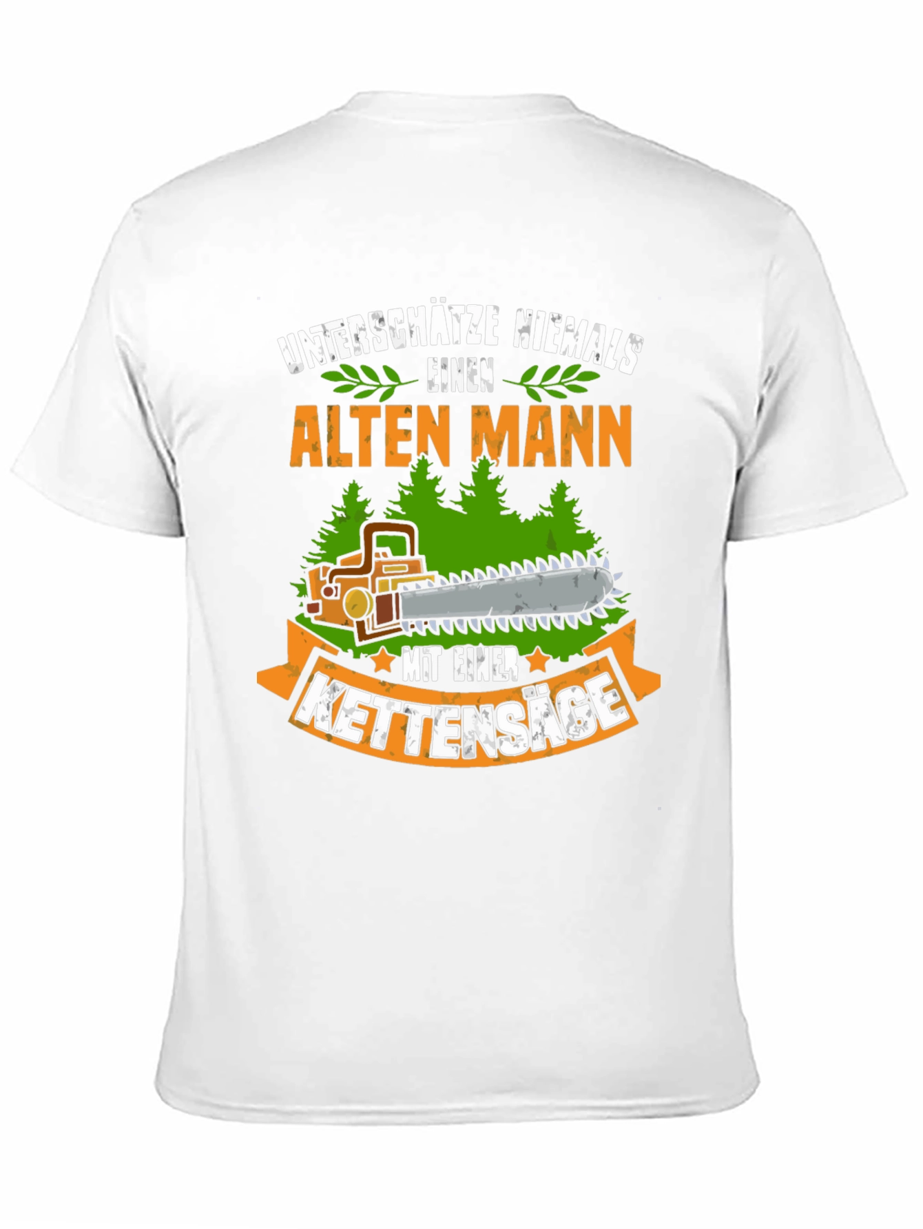 Funny German Old Man Chainsaw T-Shirt