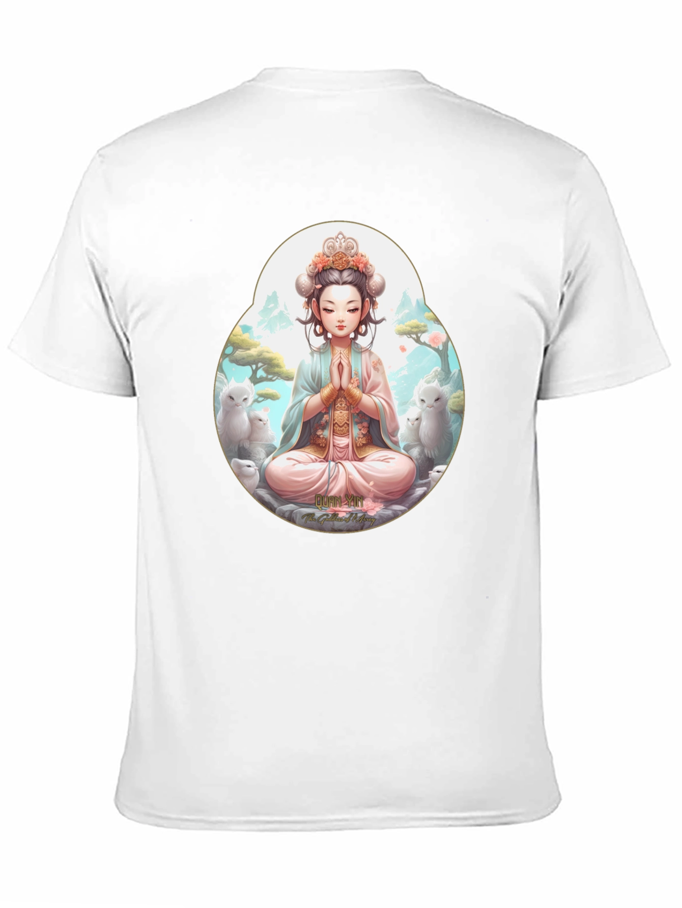 Zen Girl T-Shirt - Meditating Anime Style