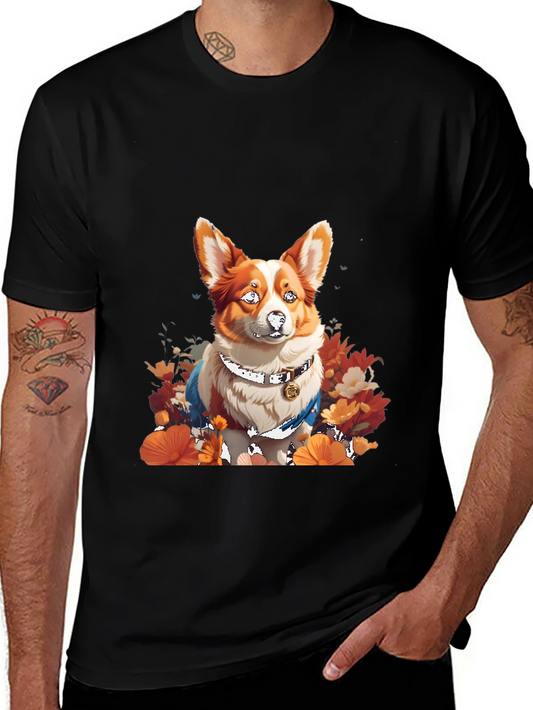 Corgi Graphic Tee - Stylish Dog Lovers T-Shirt