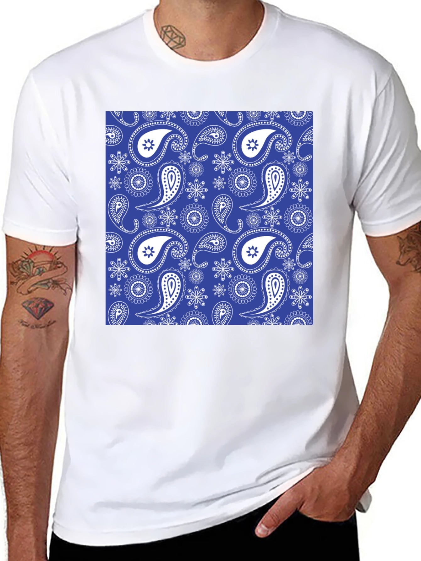 Paisley Patterned T-Shirt