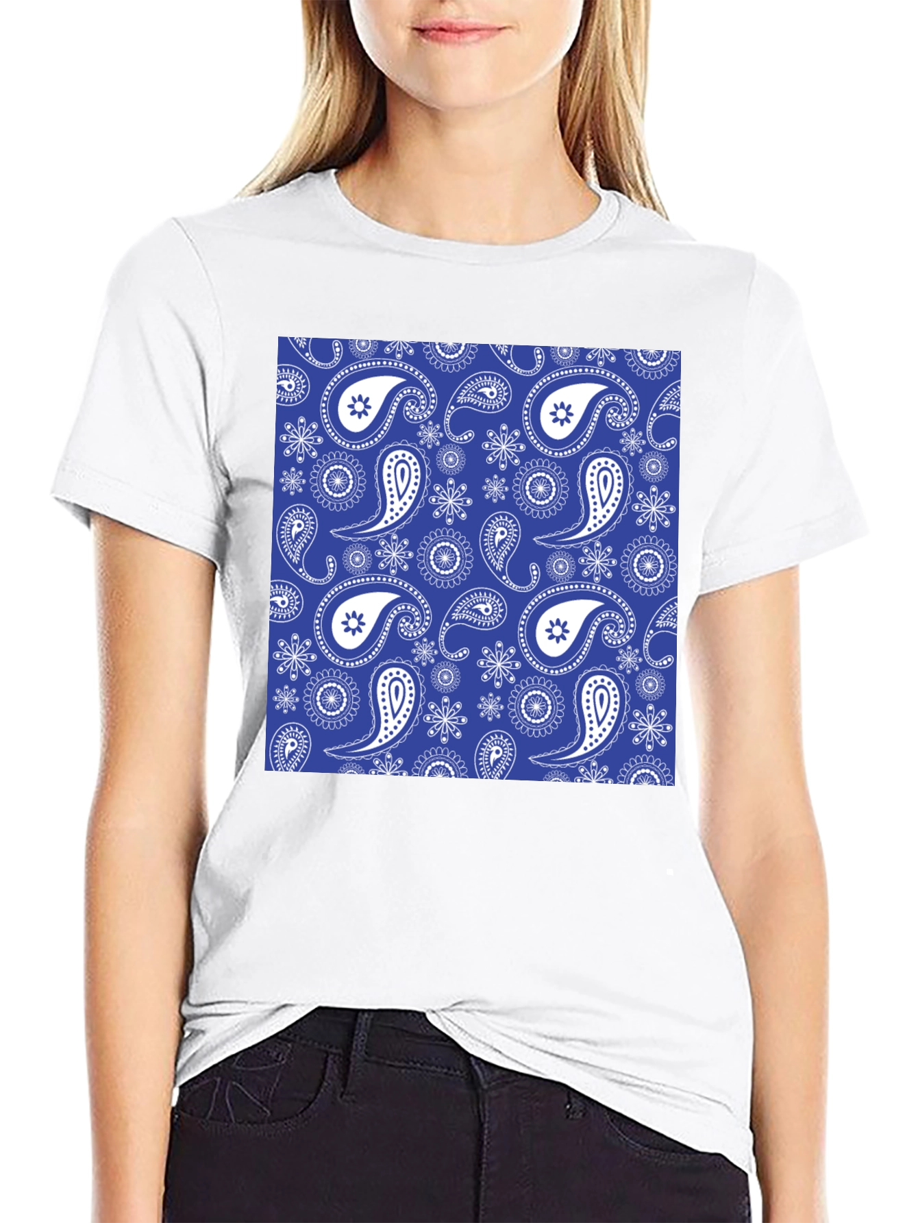 Paisley Patterned T-Shirt