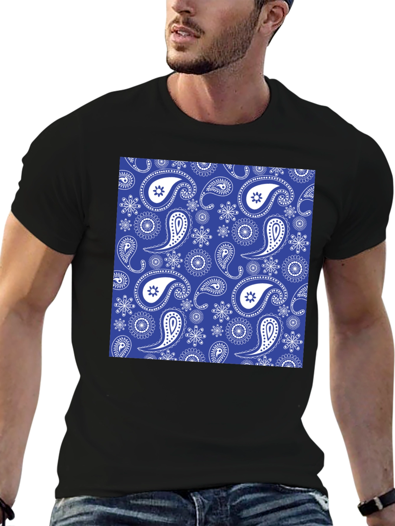 Paisley Patterned T-Shirt