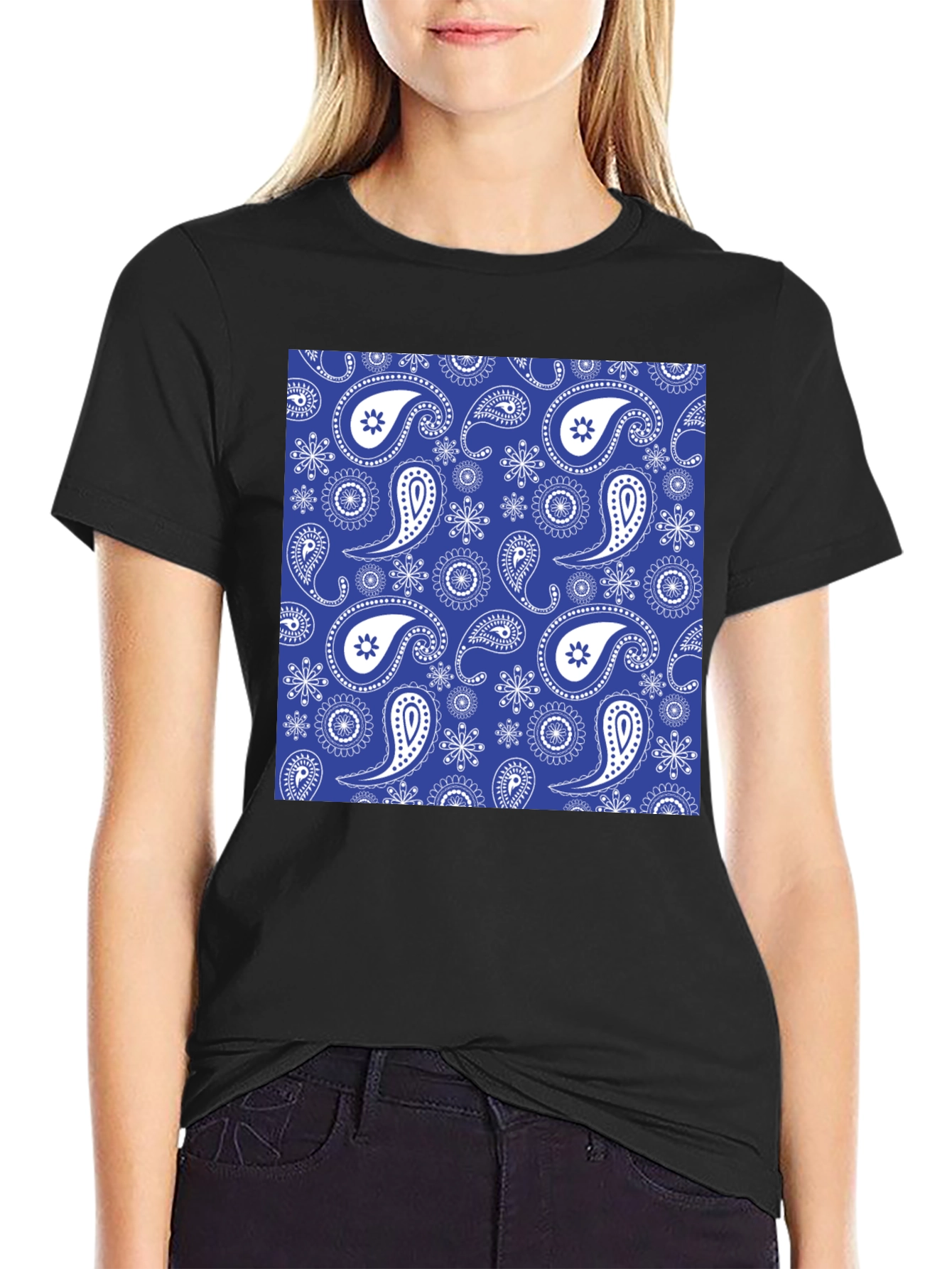 Paisley Patterned T-Shirt