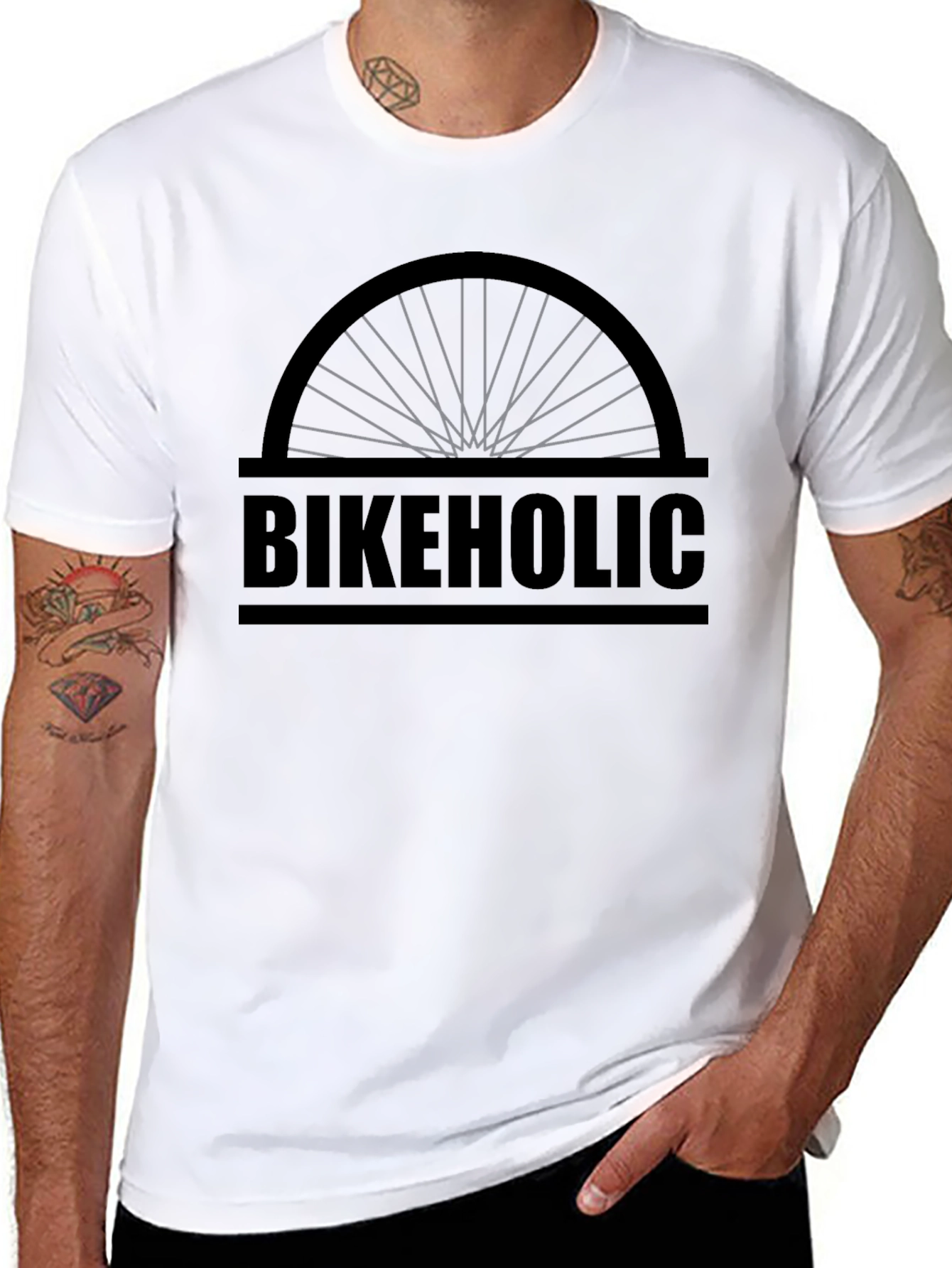 Bikeholic Graphic Tee - Cycling Enthusiast Shirt