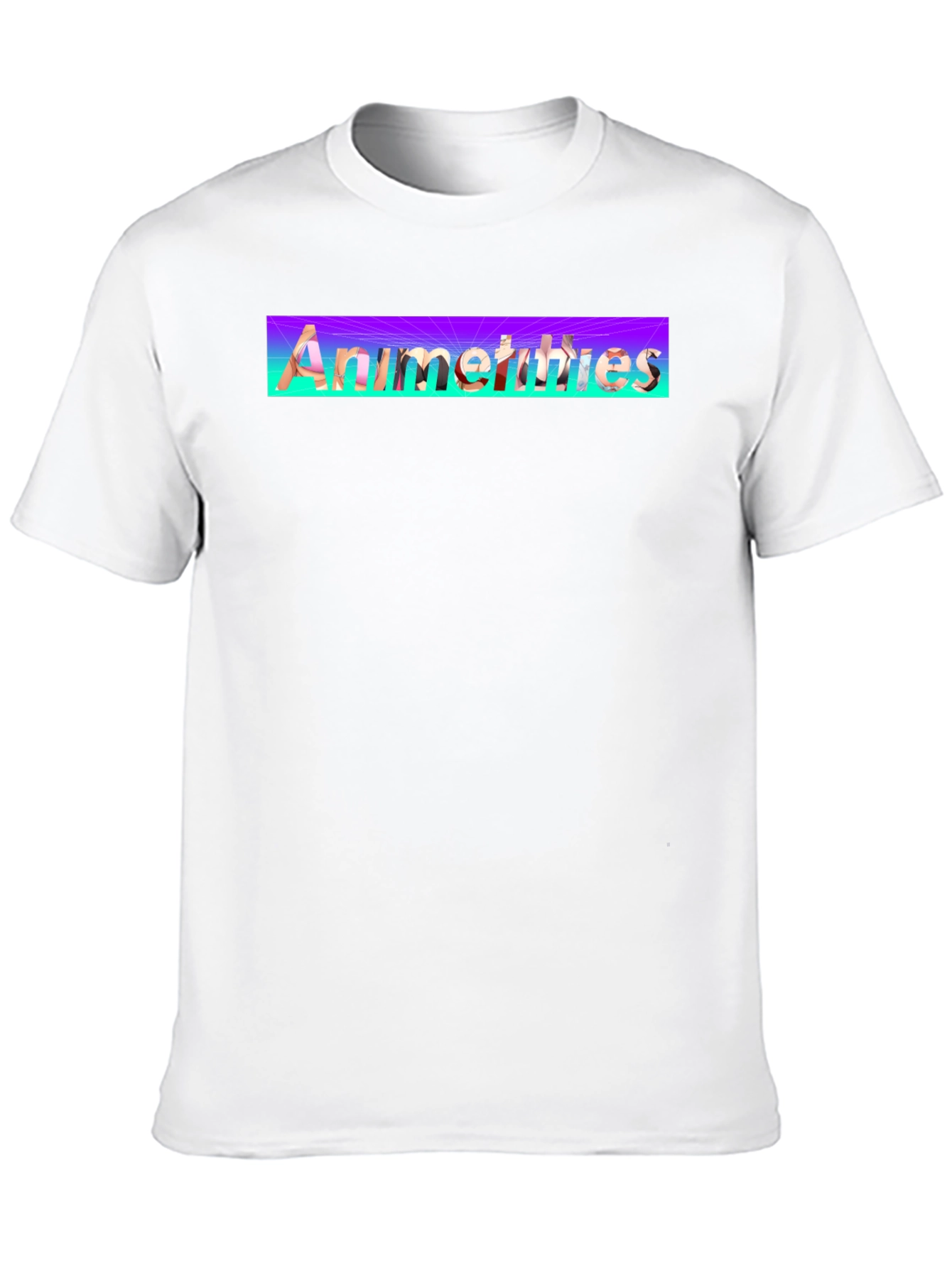 Anime Thighs Graphic T-Shirt - Black