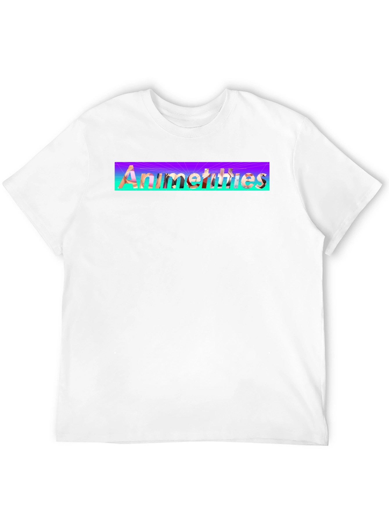 Anime Thighs Graphic T-Shirt - Black