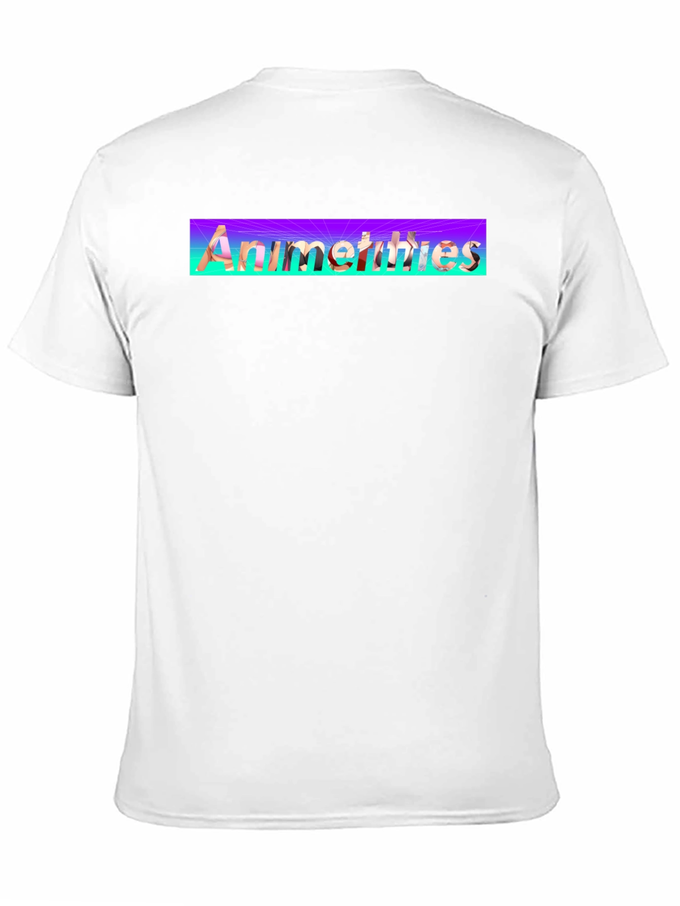 Anime Thighs Graphic T-Shirt - Black