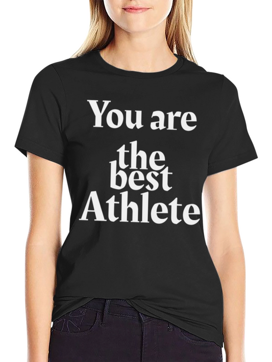 You Are The Best Athlete Graphic Tee - Black