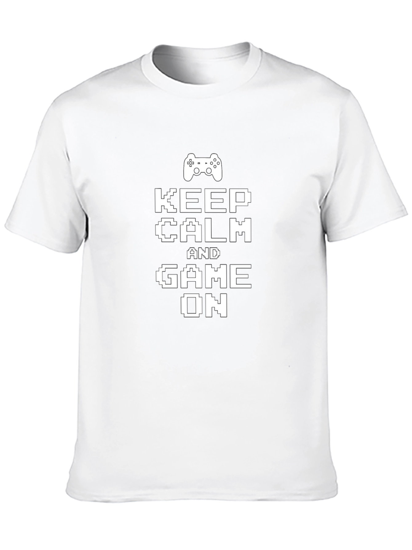 Keep Calm and Game On Black T-Shirt