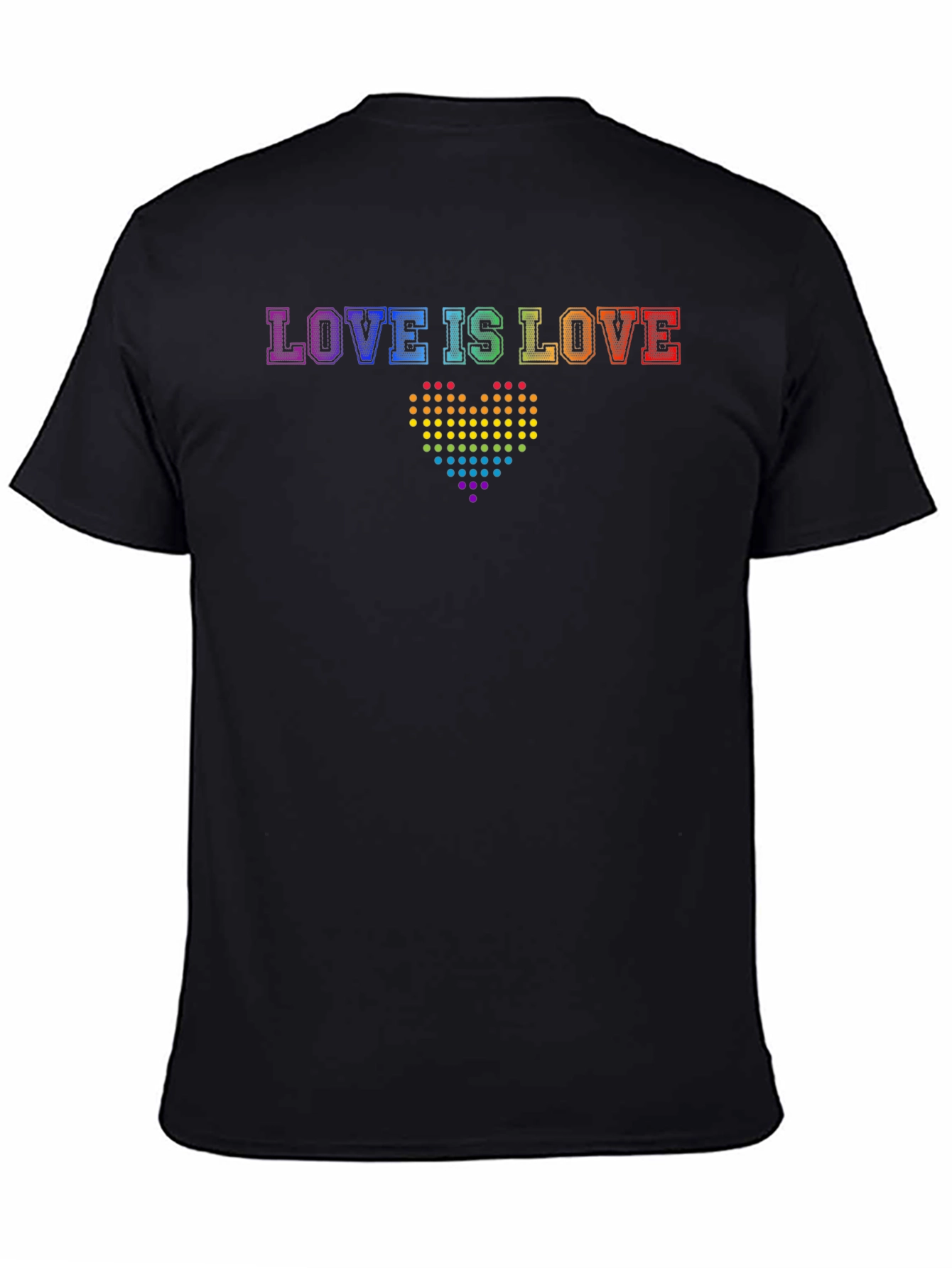 Love is Love Pride T-Shirt - Rainbow Heart