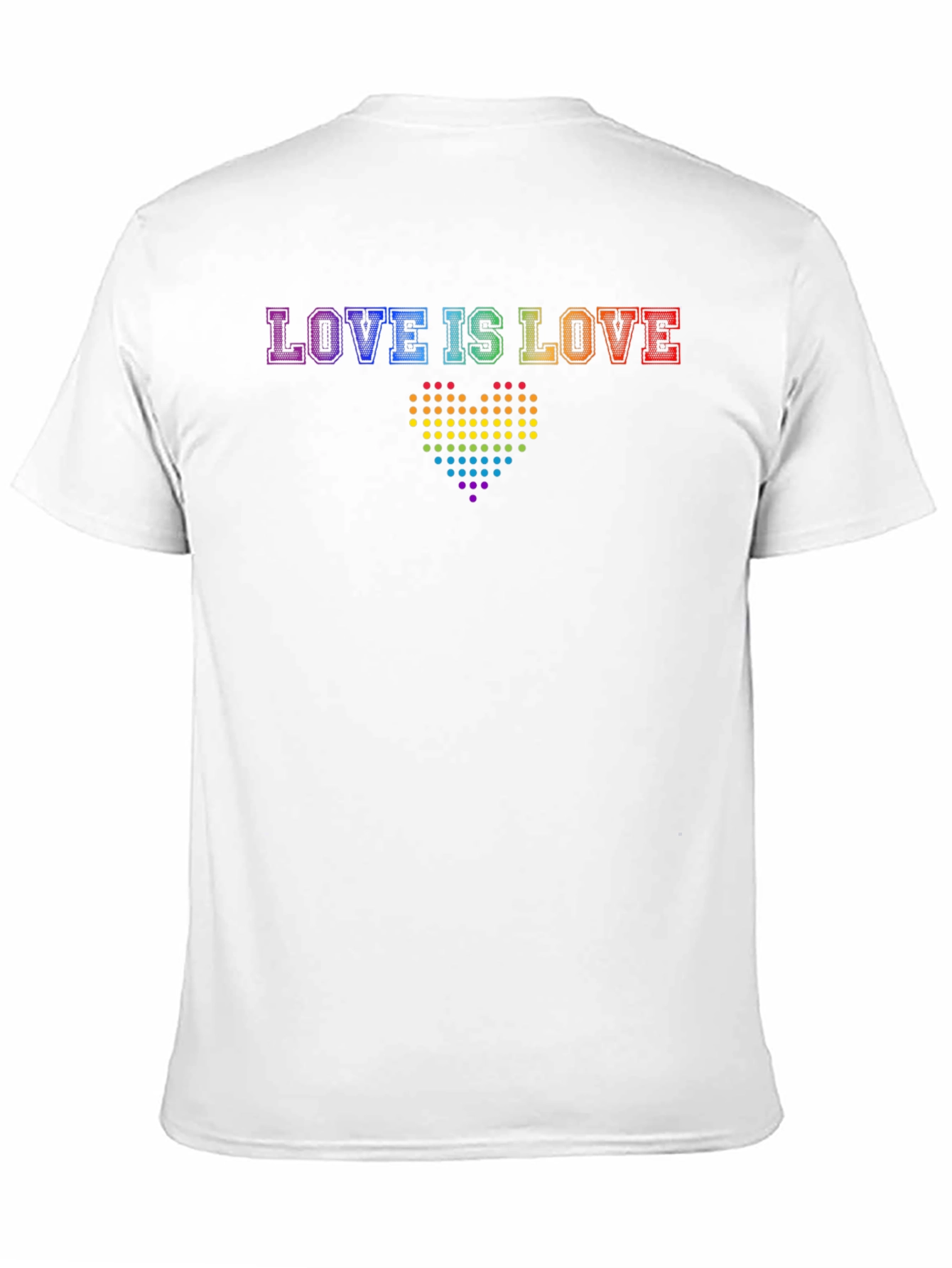 Love is Love Pride T-Shirt - Rainbow Heart