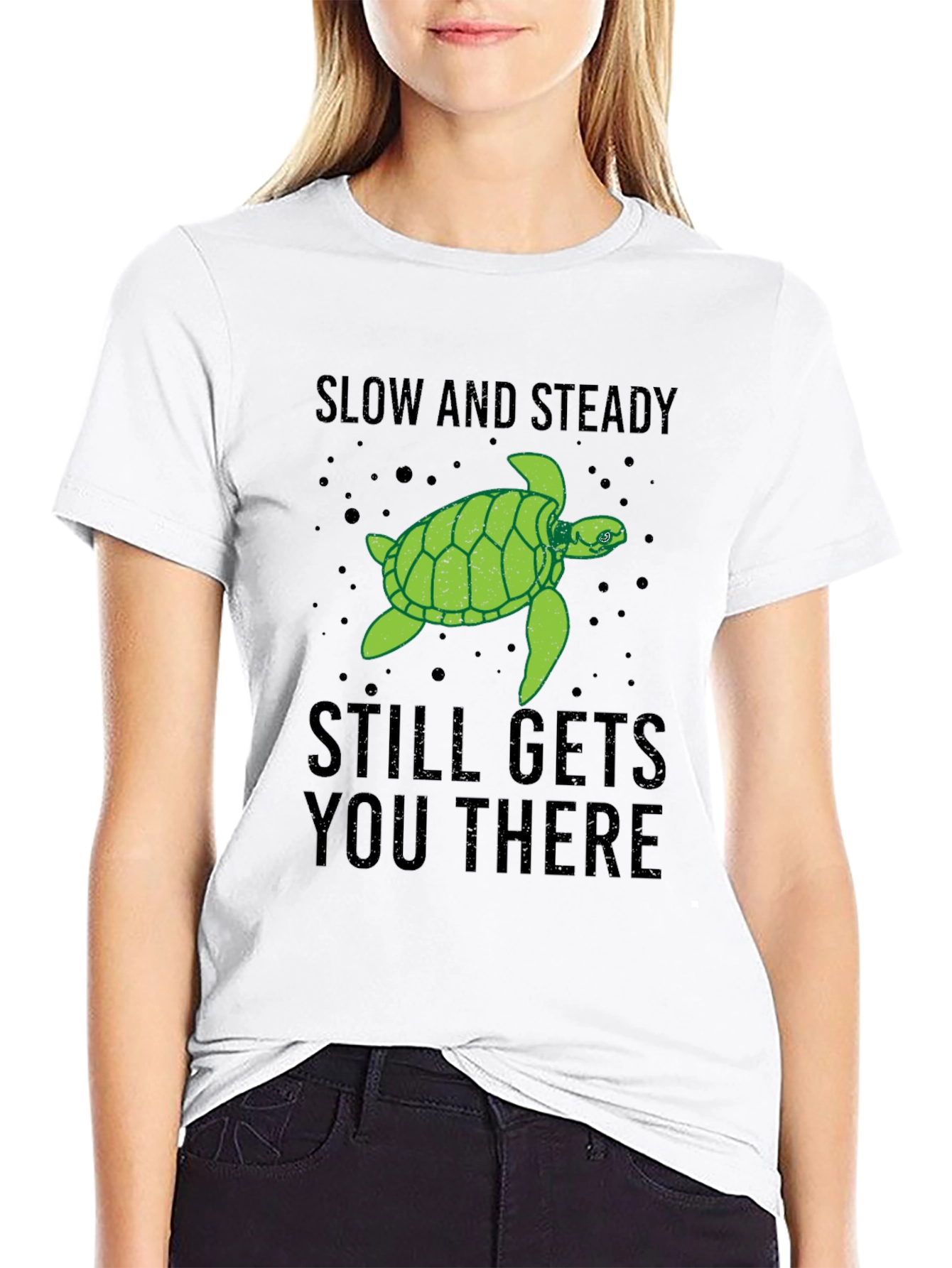 Slow & Steady Turtle Graphic T-Shirt
