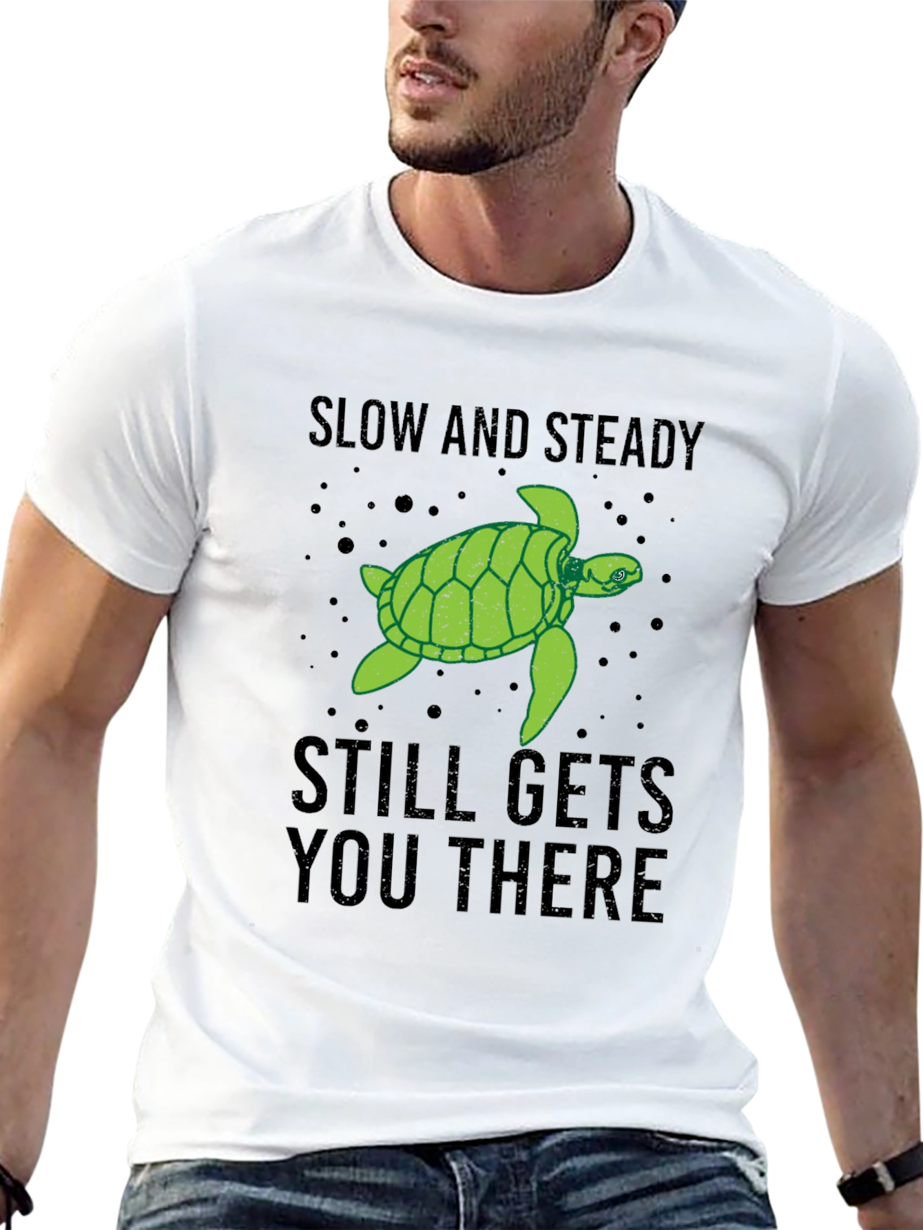 Slow & Steady Turtle Graphic T-Shirt