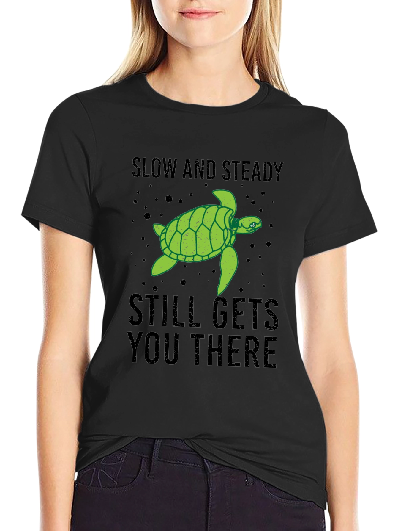 Slow & Steady Turtle Graphic T-Shirt