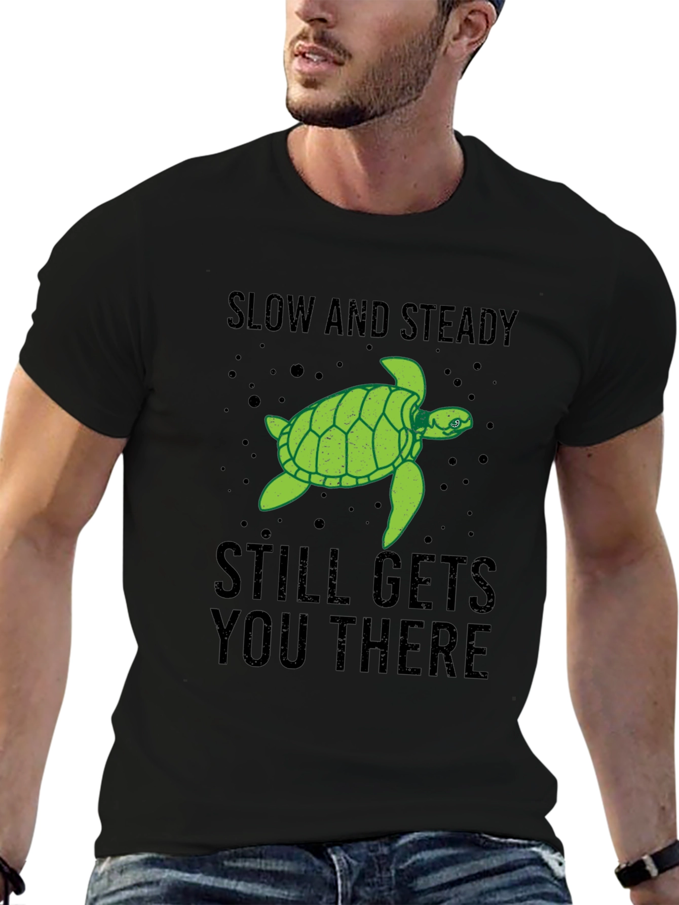 Slow & Steady Turtle Graphic T-Shirt