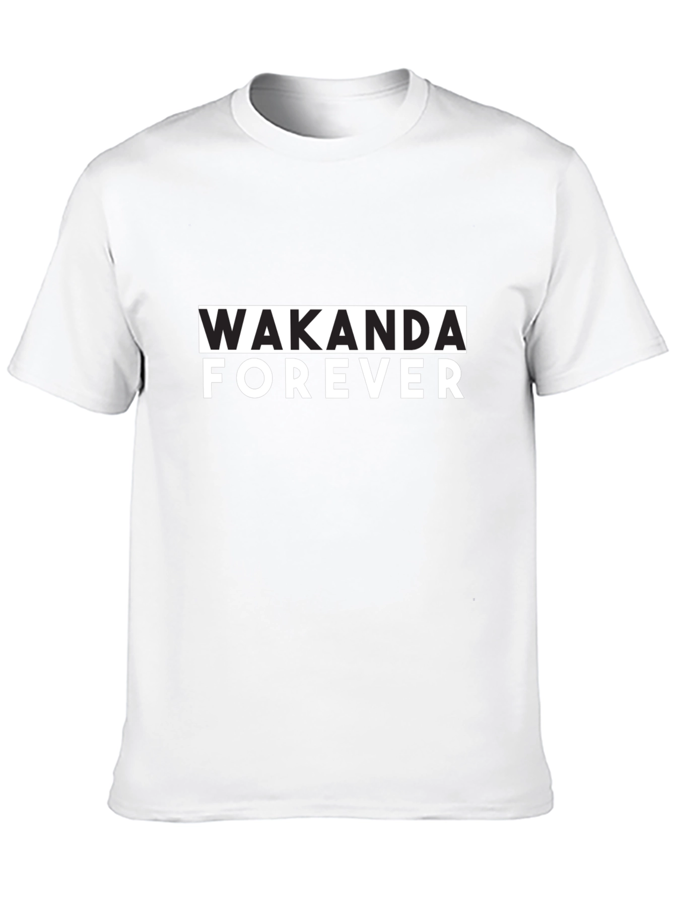 Wakanda Forever Graphic Black T-Shirt