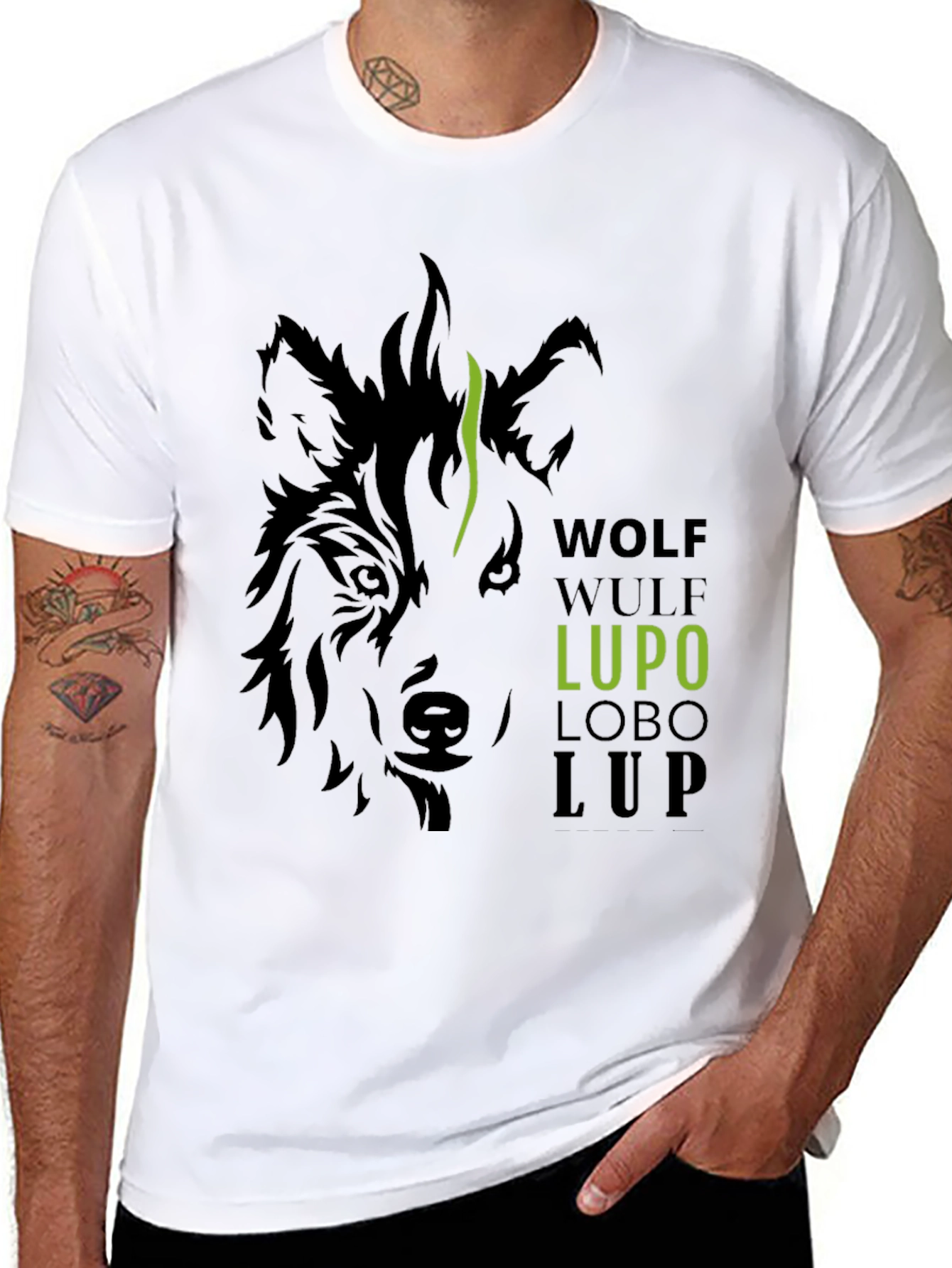 Wolf Languages Graphic T-Shirt