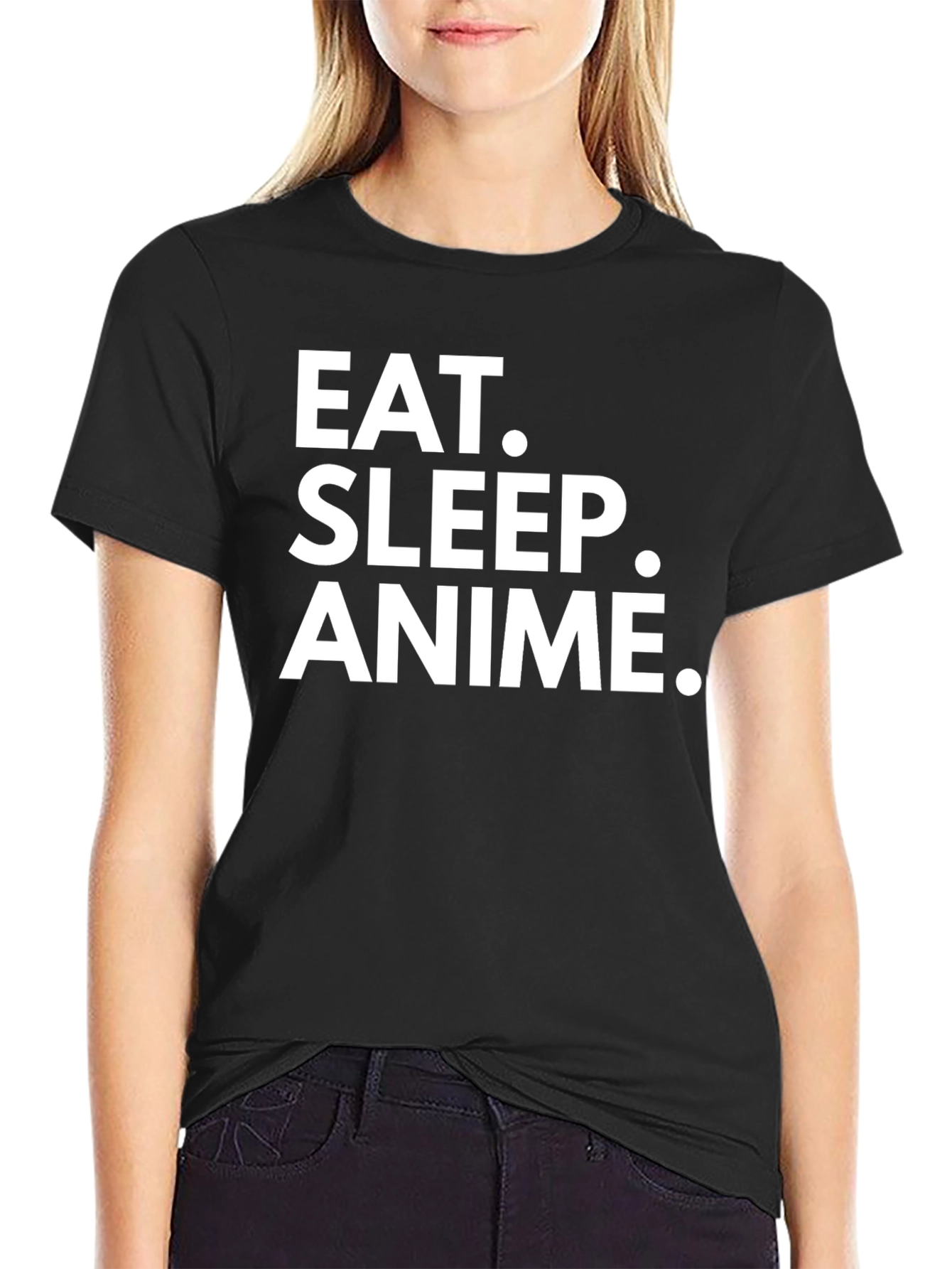 Eat Sleep Anime T-Shirt - Black Cotton Tee