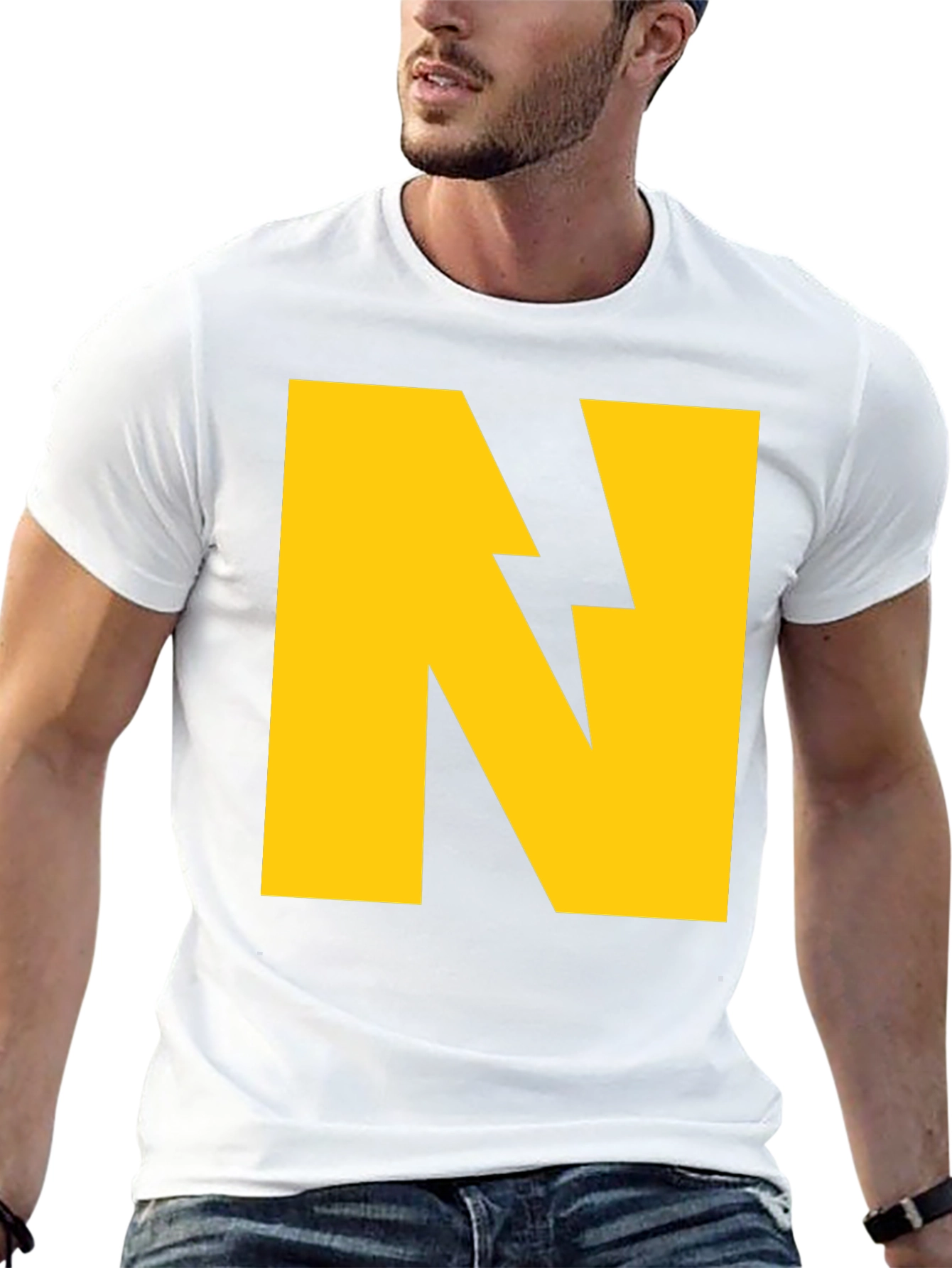 Bold N Graphic Tee - Strike a Stylish Statement