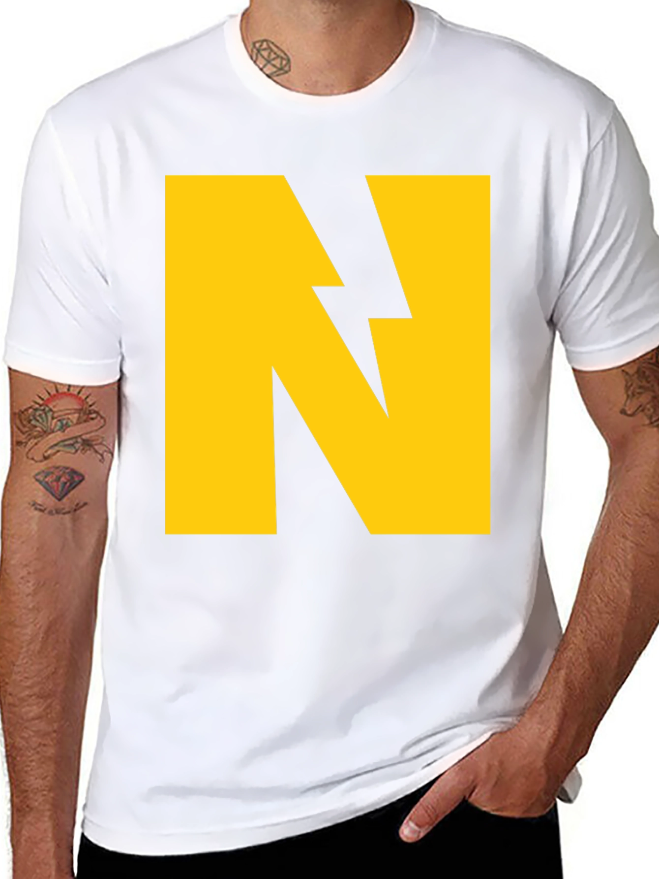 Bold N Graphic Tee - Strike a Stylish Statement