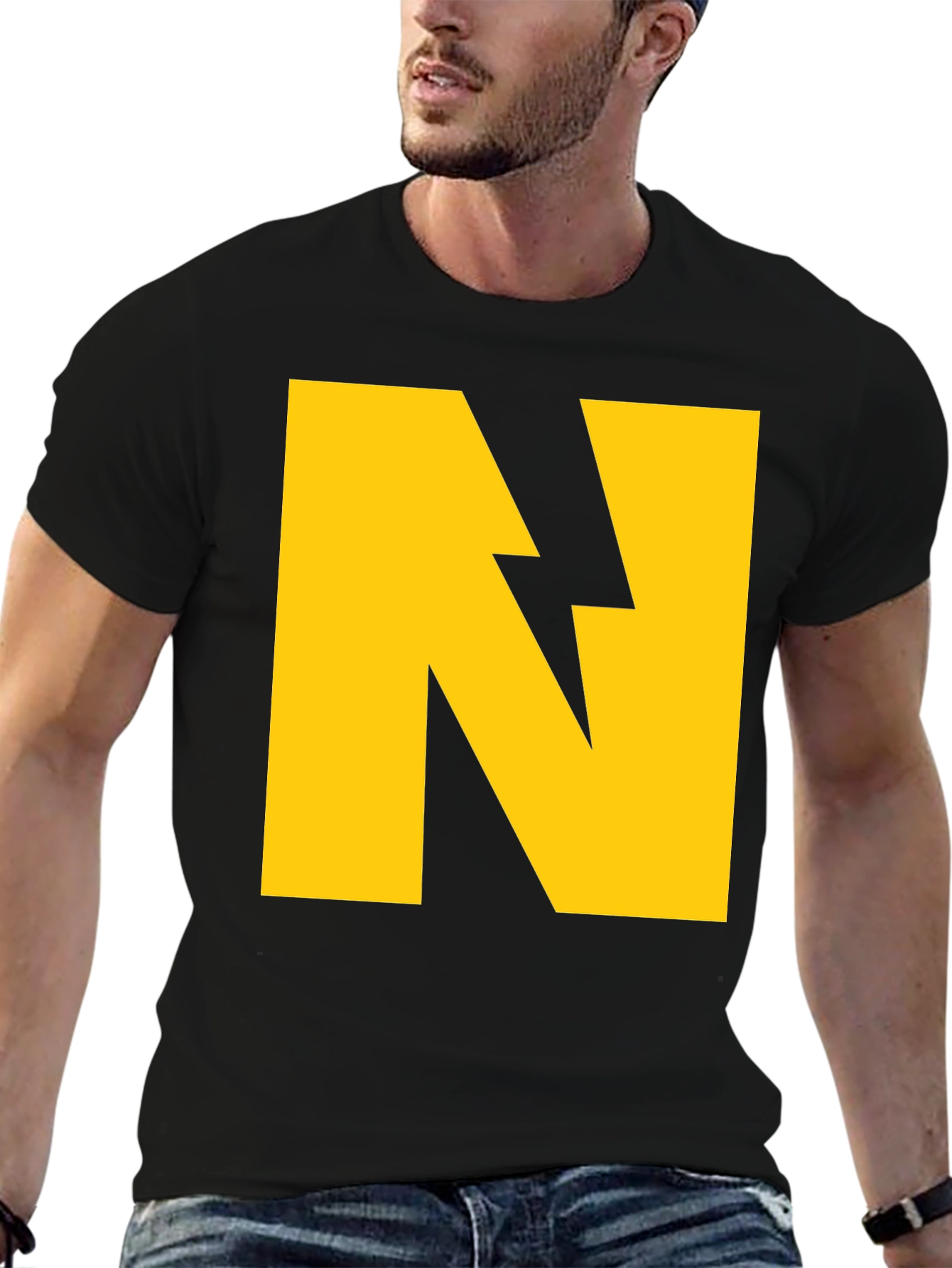 Bold N Graphic Tee - Strike a Stylish Statement