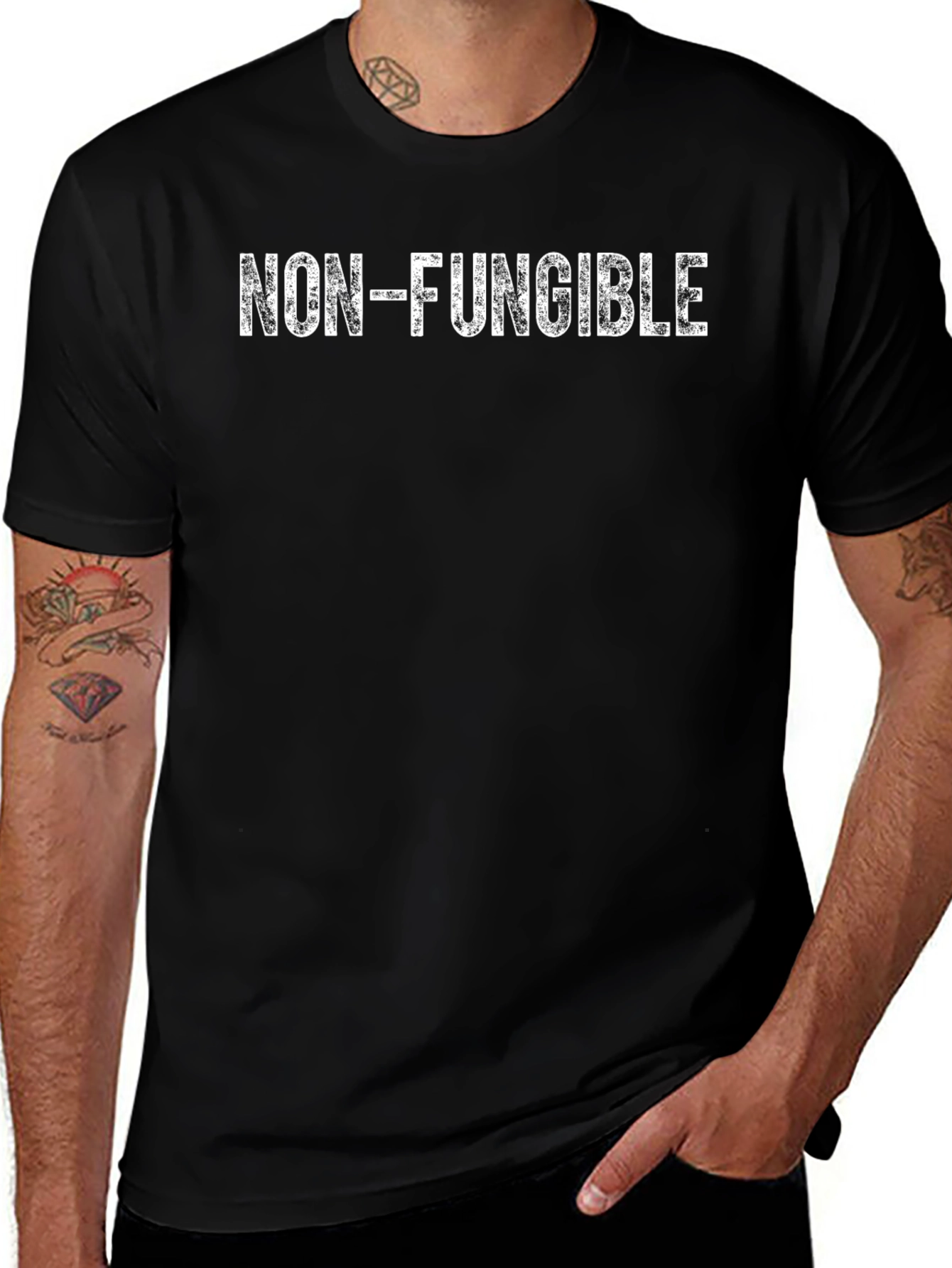 Non-Fungible Crypto T-Shirt - Black Cotton Blend