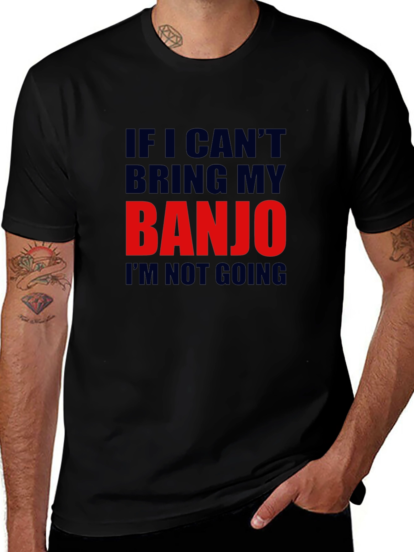 Banjo T-Shirt - If I Cant Bring My Banjo