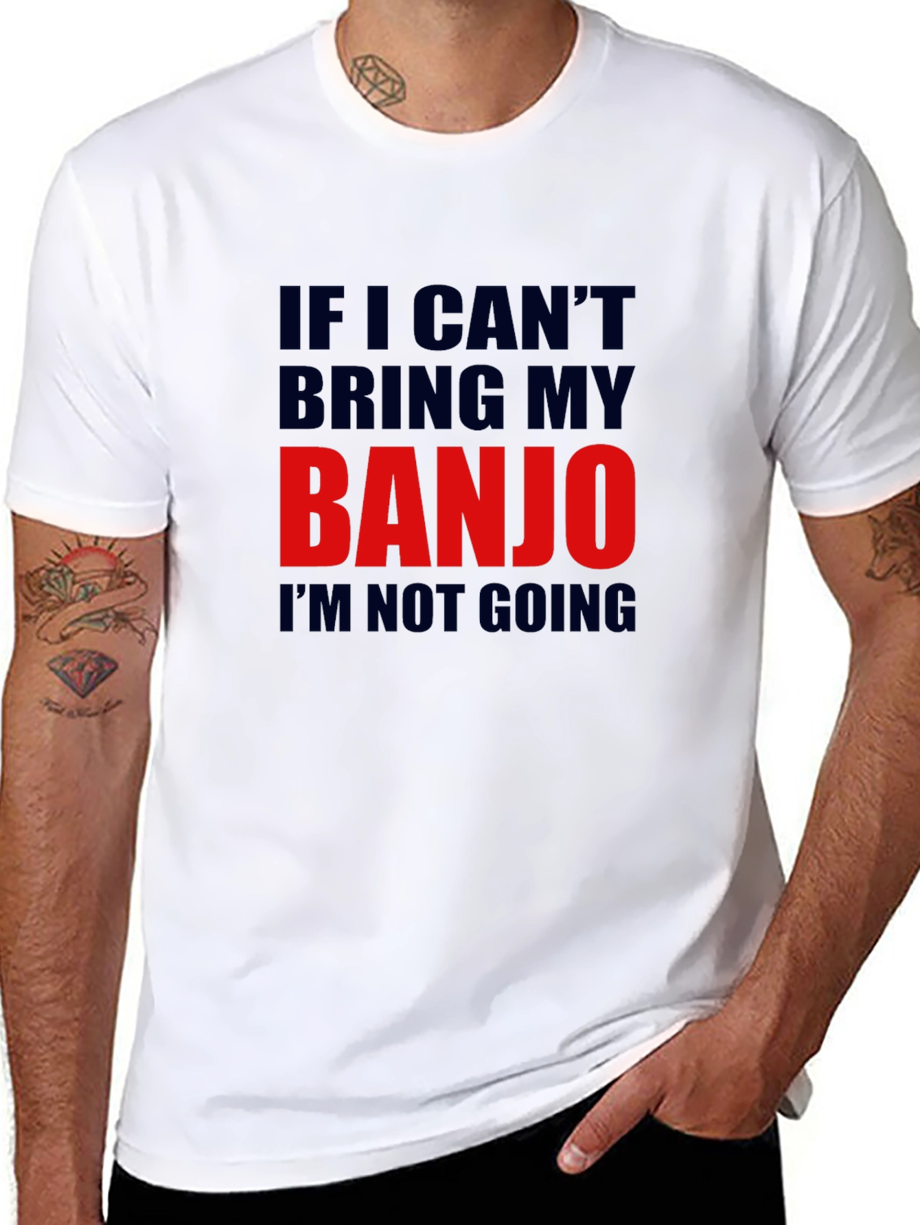 Banjo T-Shirt - If I Cant Bring My Banjo