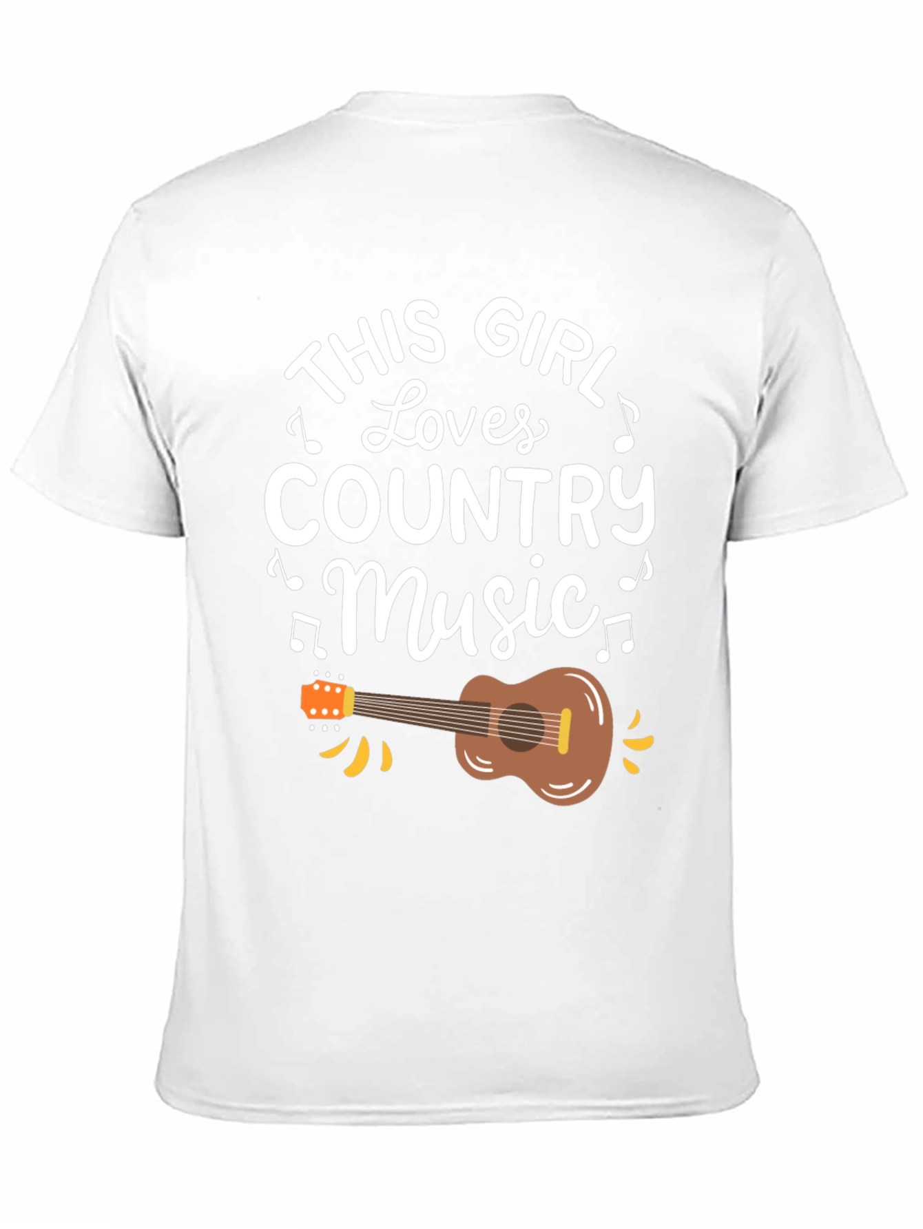 This Girl Loves Country Music Black T-Shirt