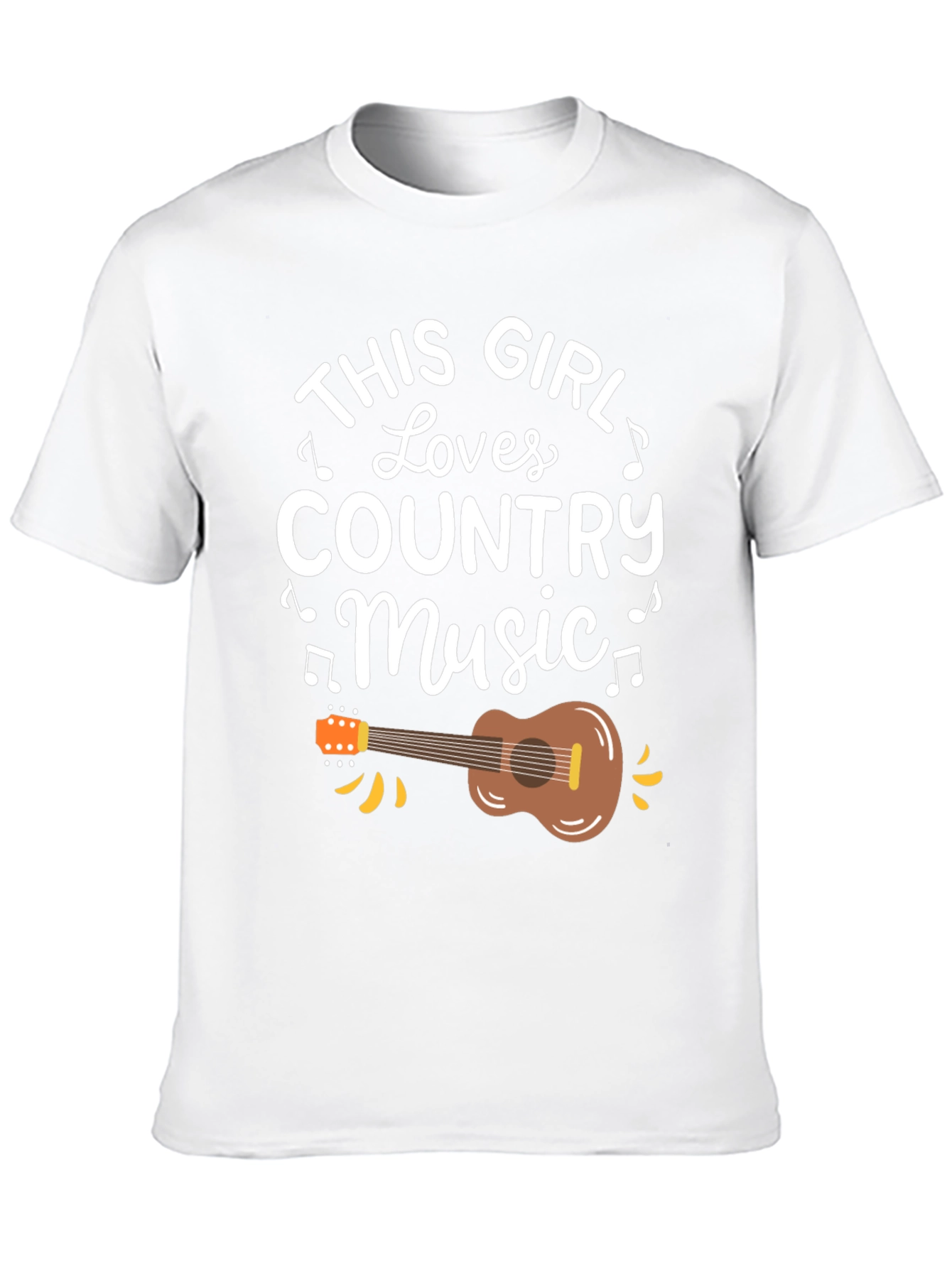 This Girl Loves Country Music Black T-Shirt