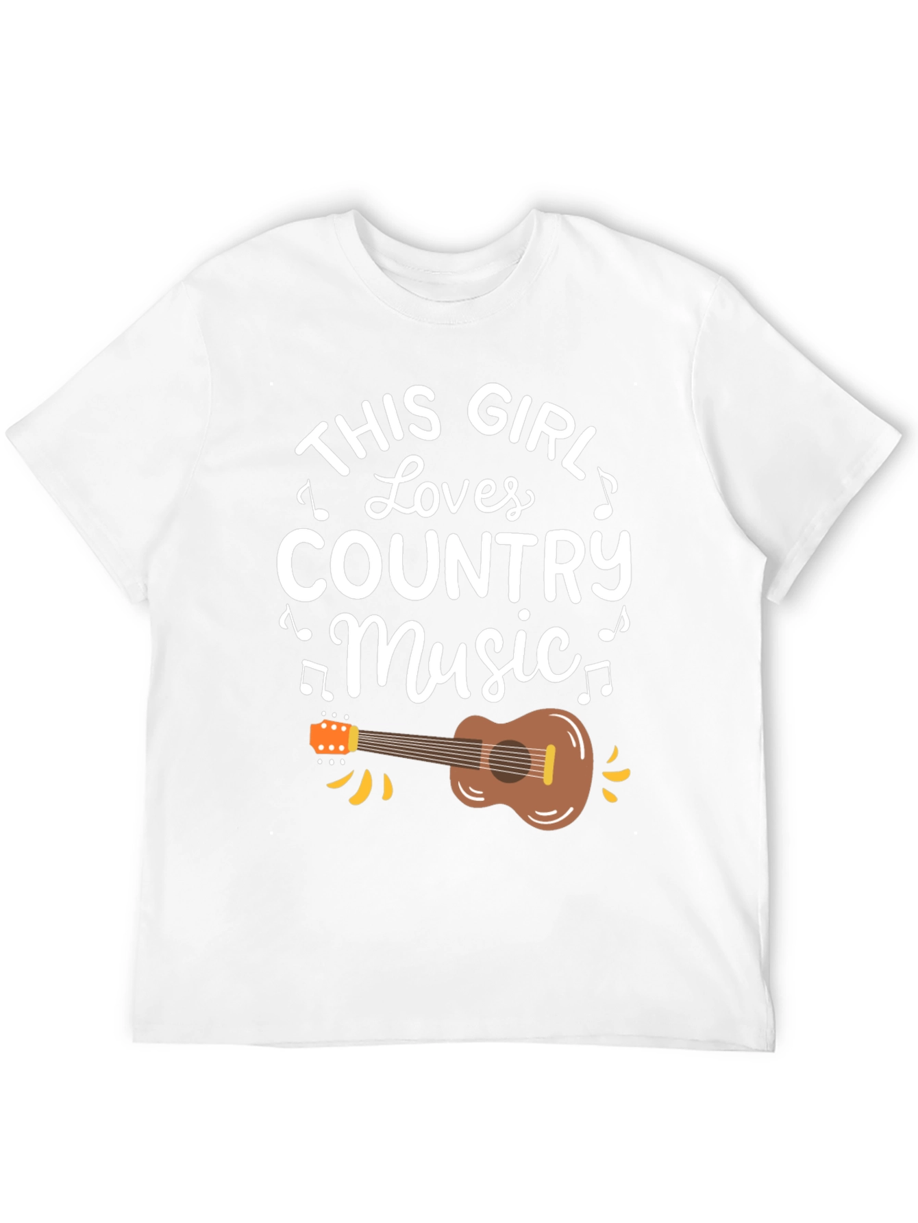 This Girl Loves Country Music Black T-Shirt
