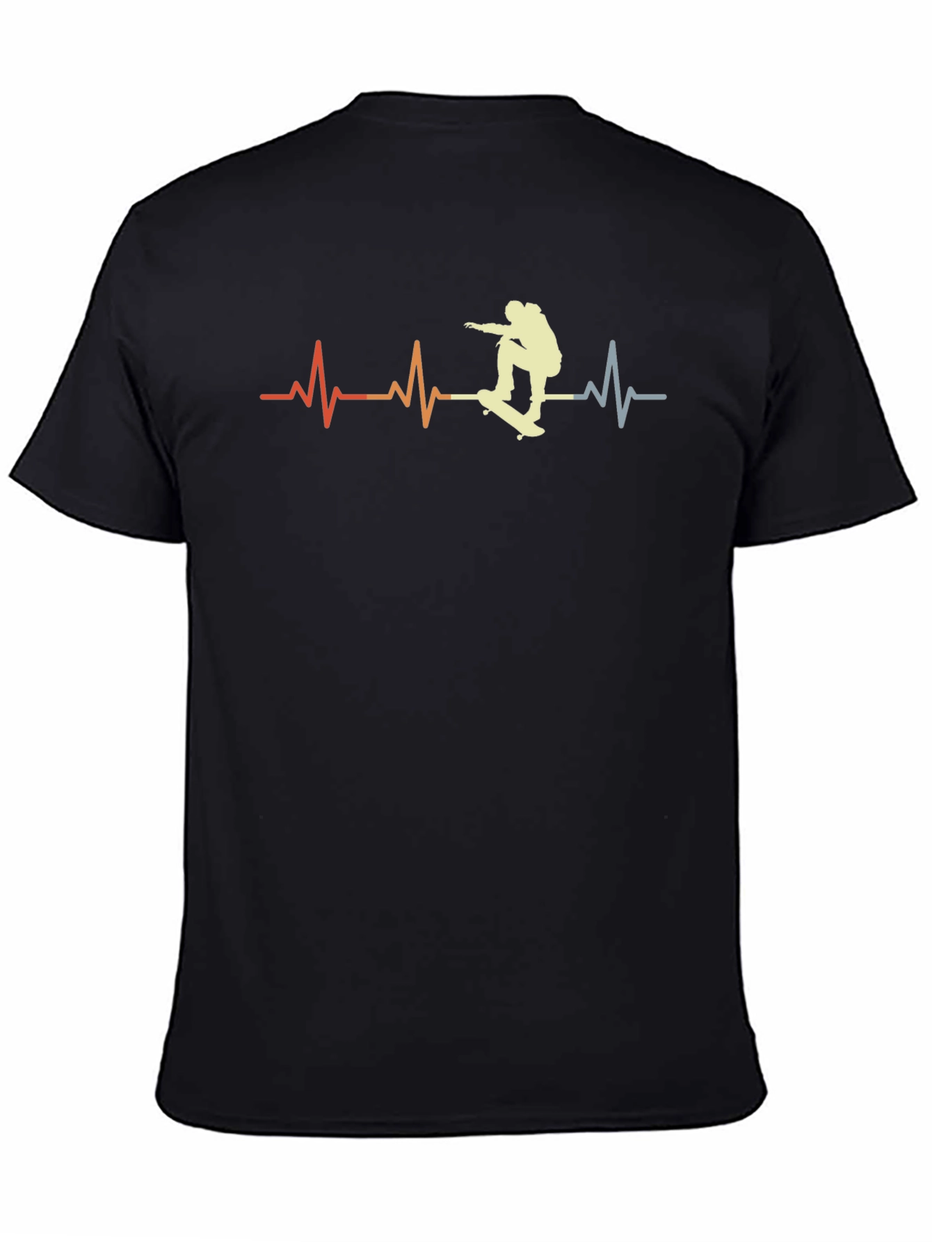 Skateboarding Heartbeat T-Shirt - Retro Style