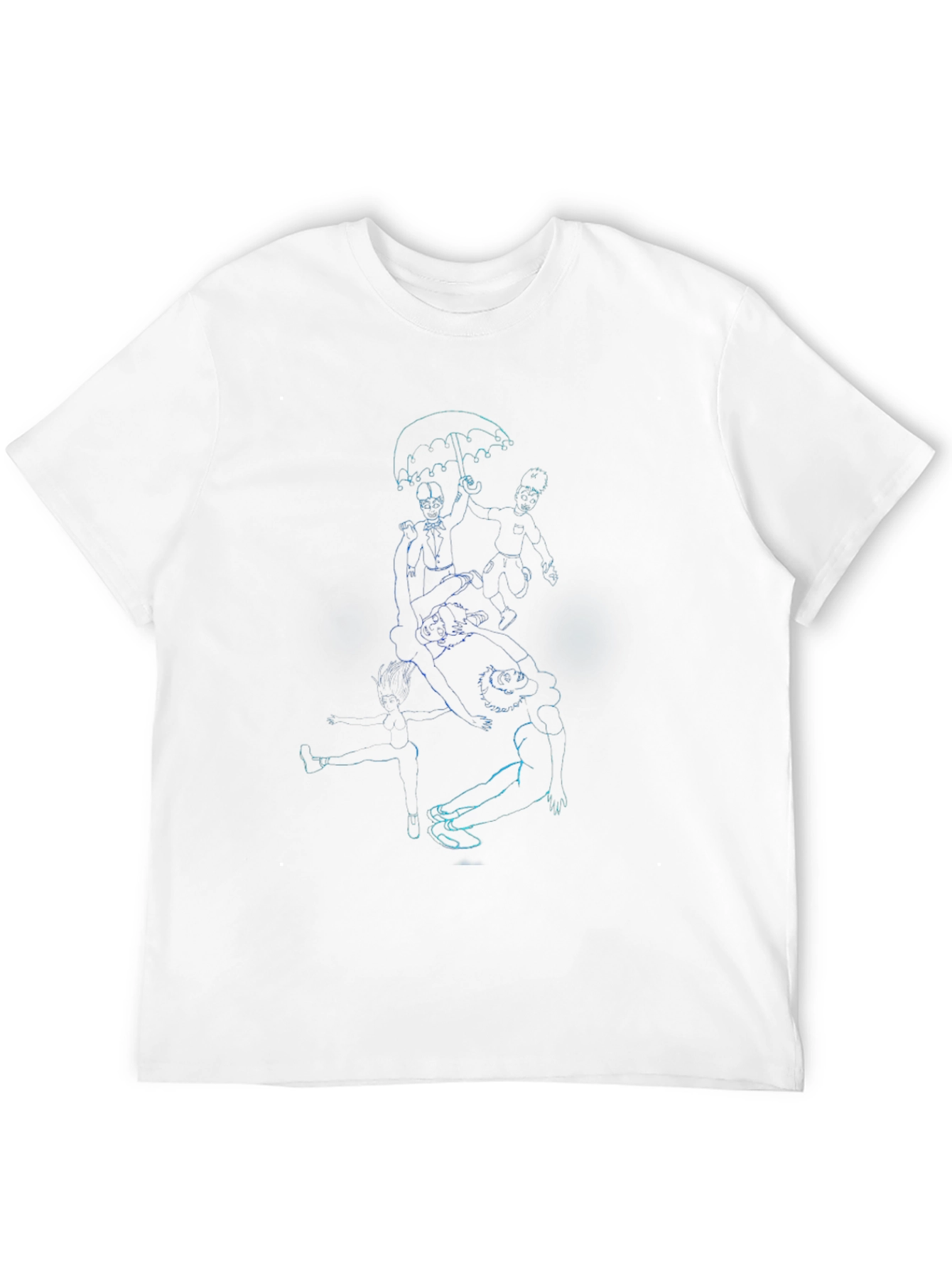 Graphic Print Black Crew Neck T-Shirt