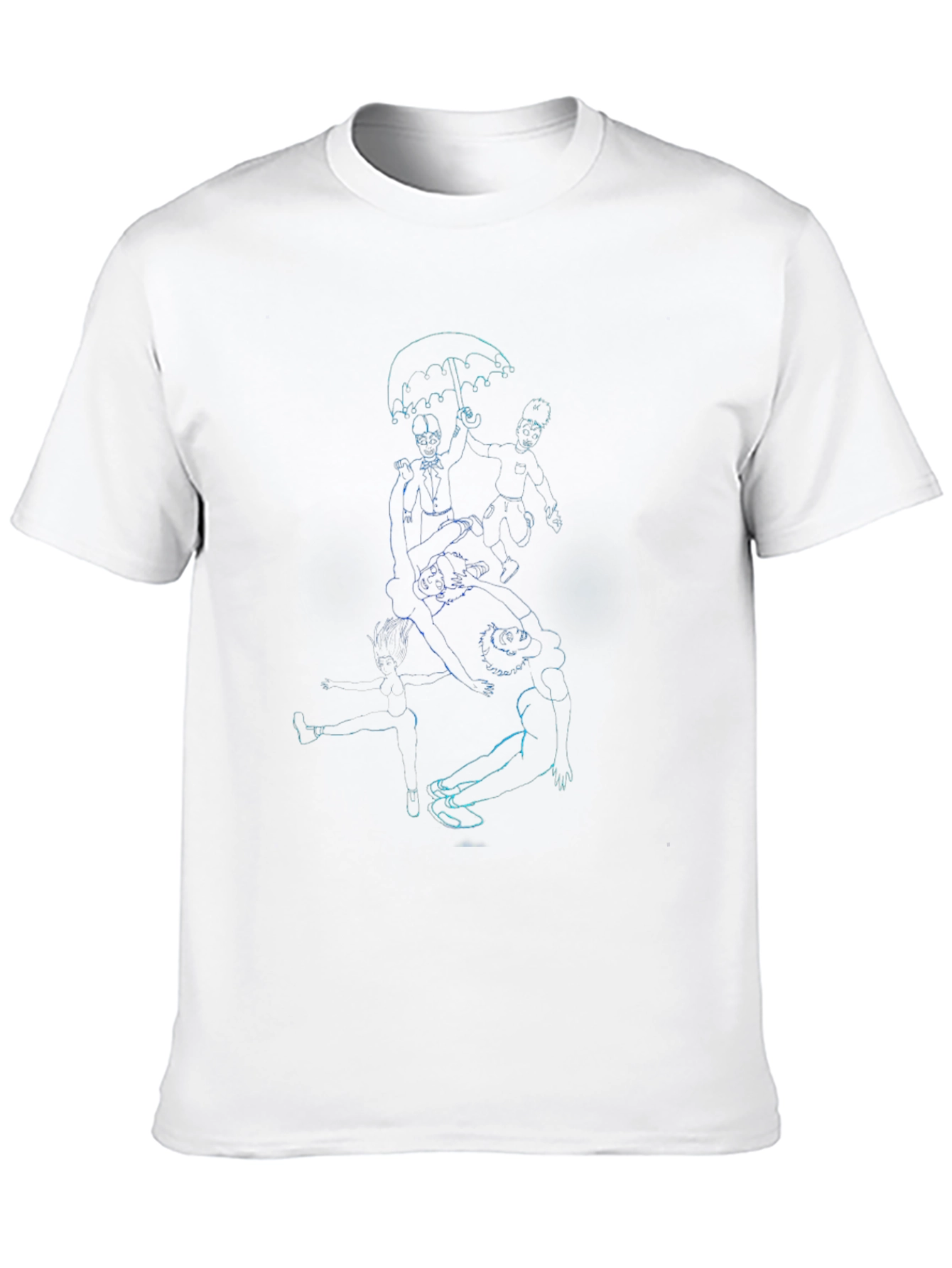Graphic Print Black Crew Neck T-Shirt