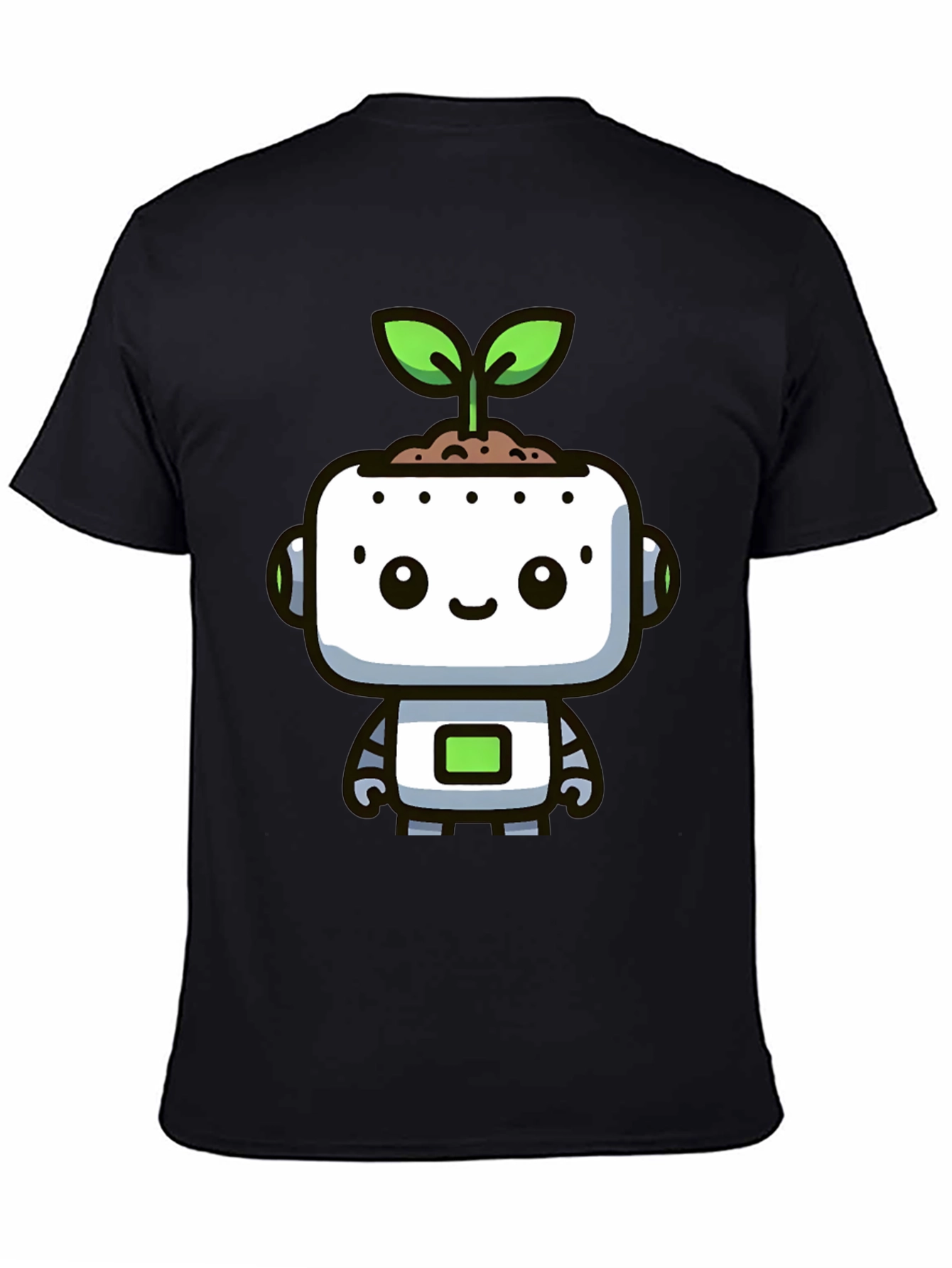 Cute Robot Sprout Graphic Tee