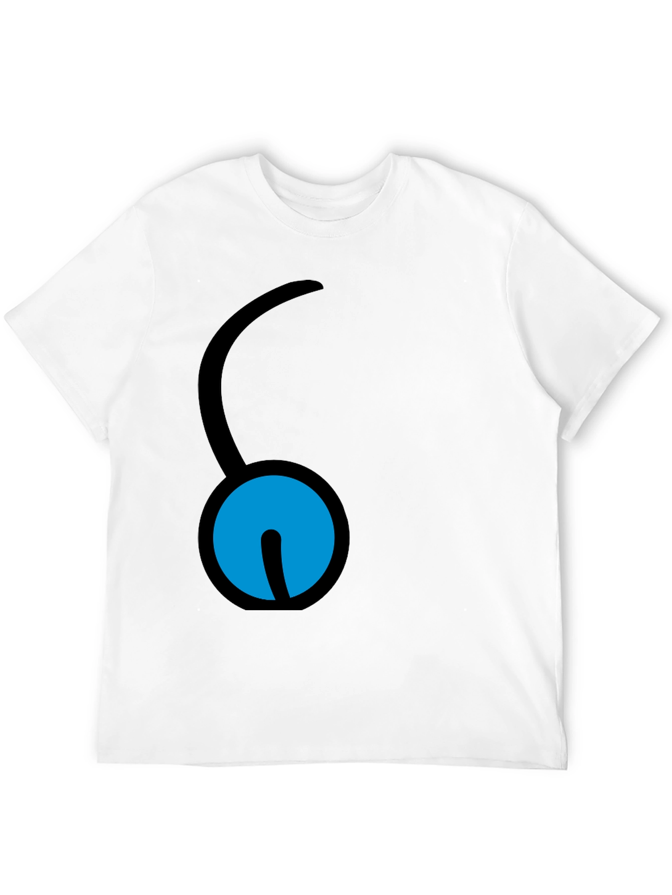 Unique Graphic Print Black T-Shirt
